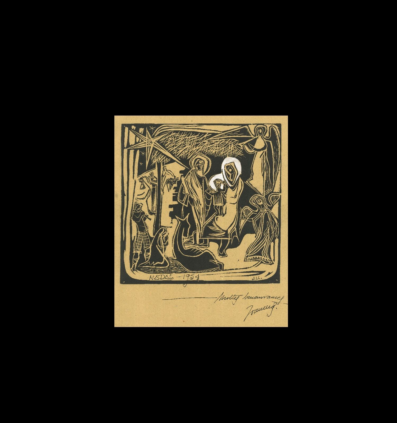 FELICITACIÓ  DE NADAL, 1954