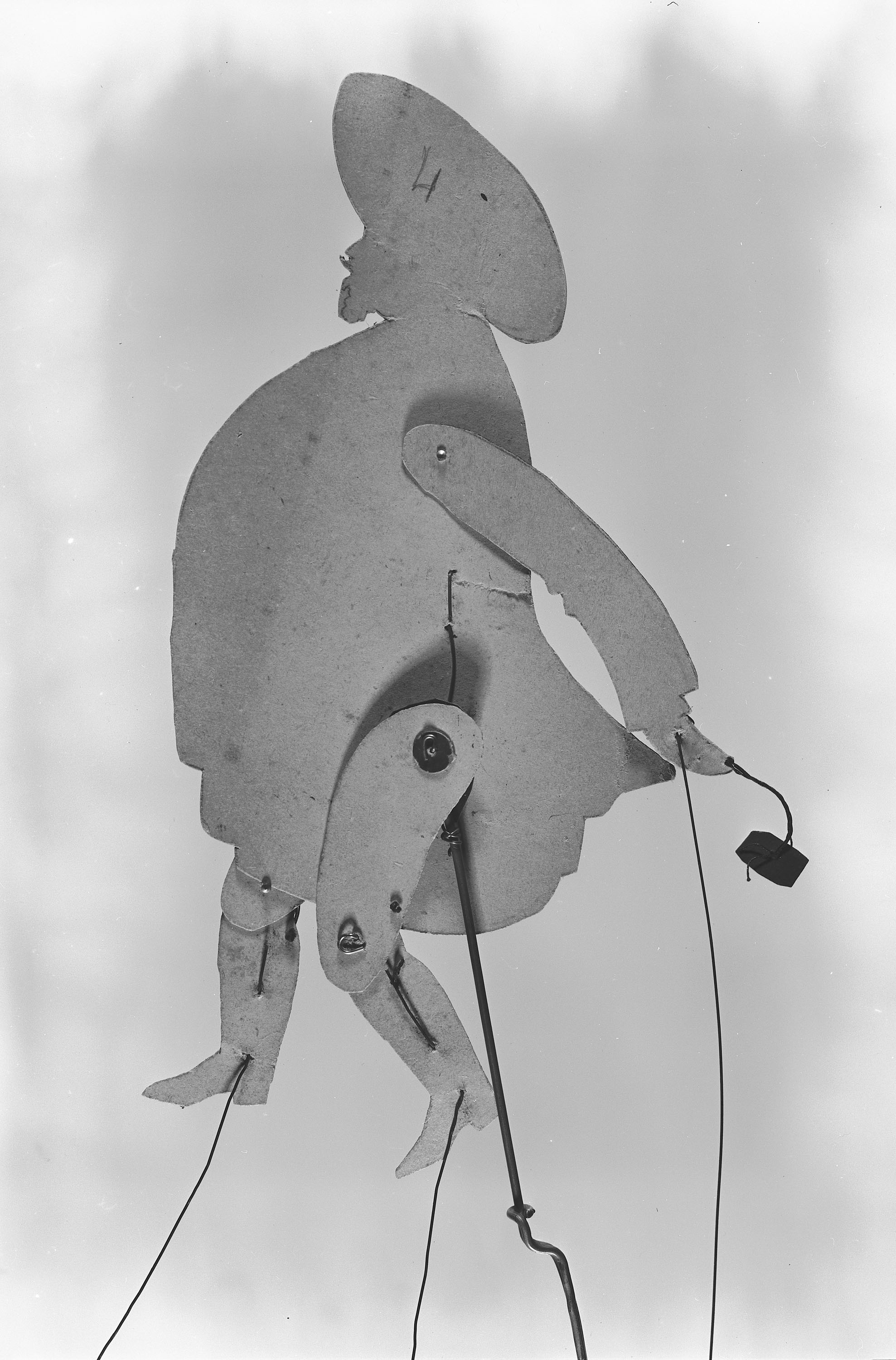 Diseño de Ramon Casas y realización de Josep Meifrèn, Pompeu Gener. Sombras chinescas para teatro. Els Quatre Gats, hacia 1897-1898.