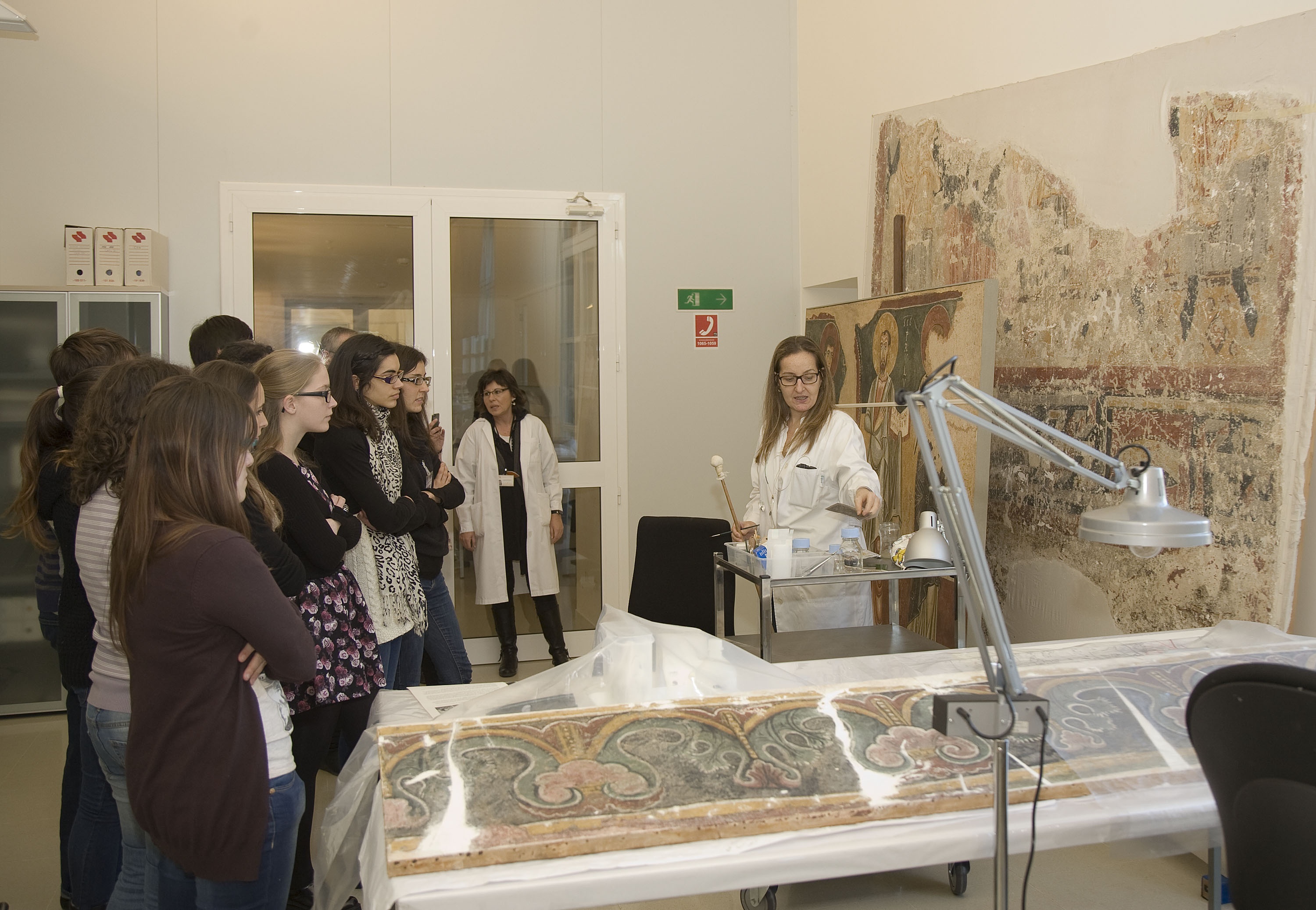 Visita al taller de restauració