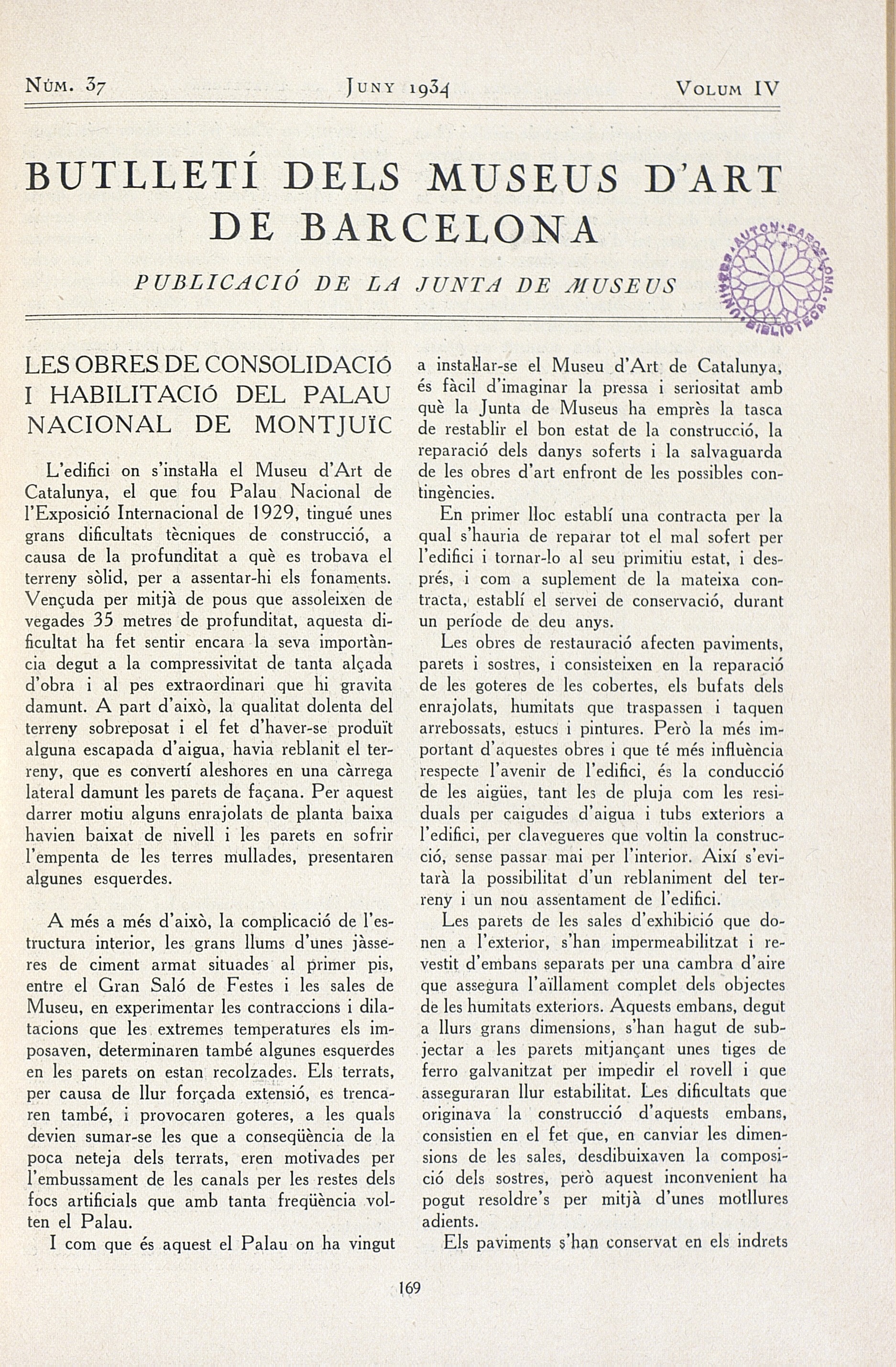 Vol. 4, núm. 37 (juny 1934) 