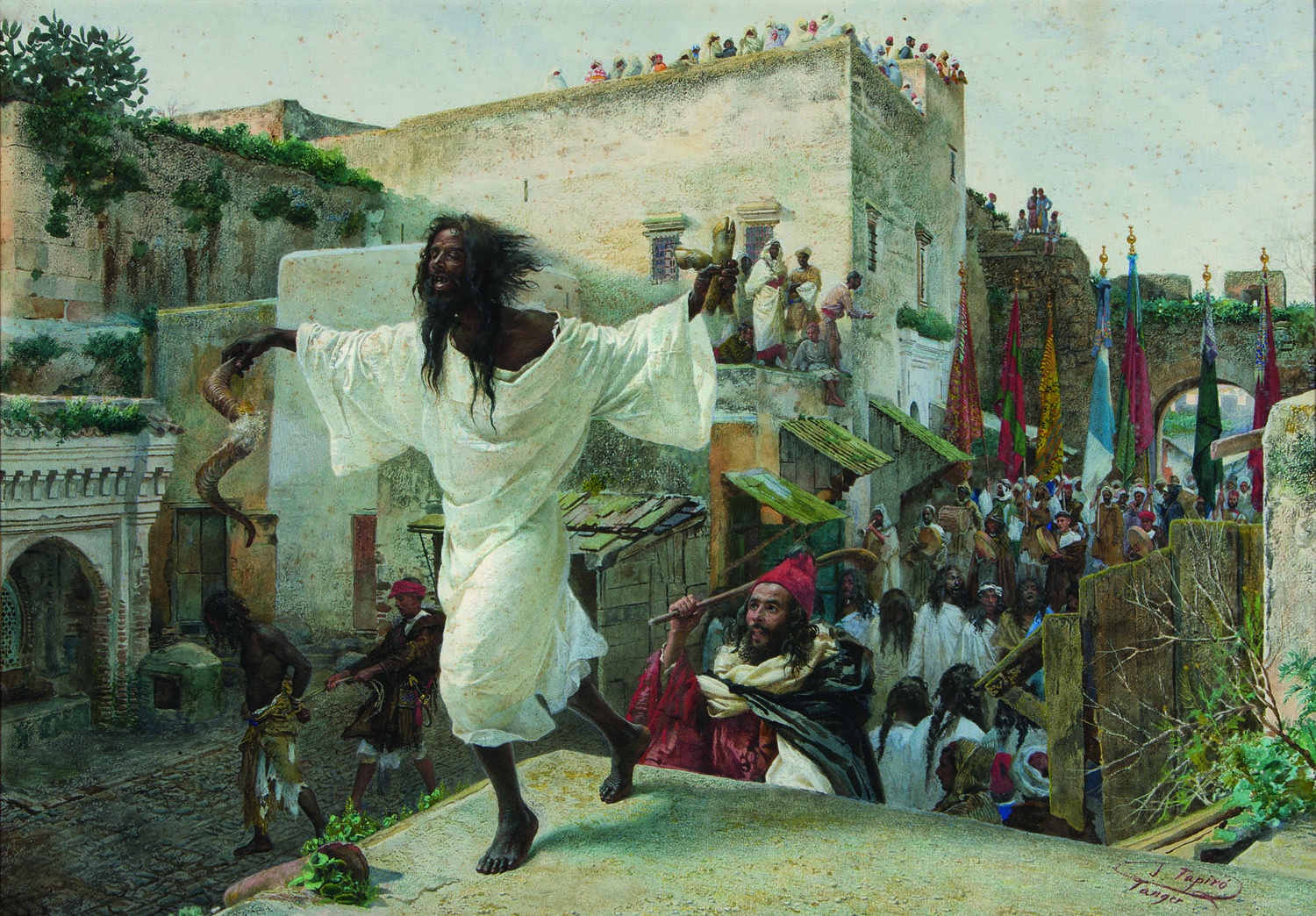 Josep Tapiró. Fiesta de los issawa, c. 1885. Colección particular, Reus