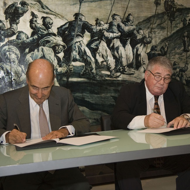 Signatura conveni Fundació Damm