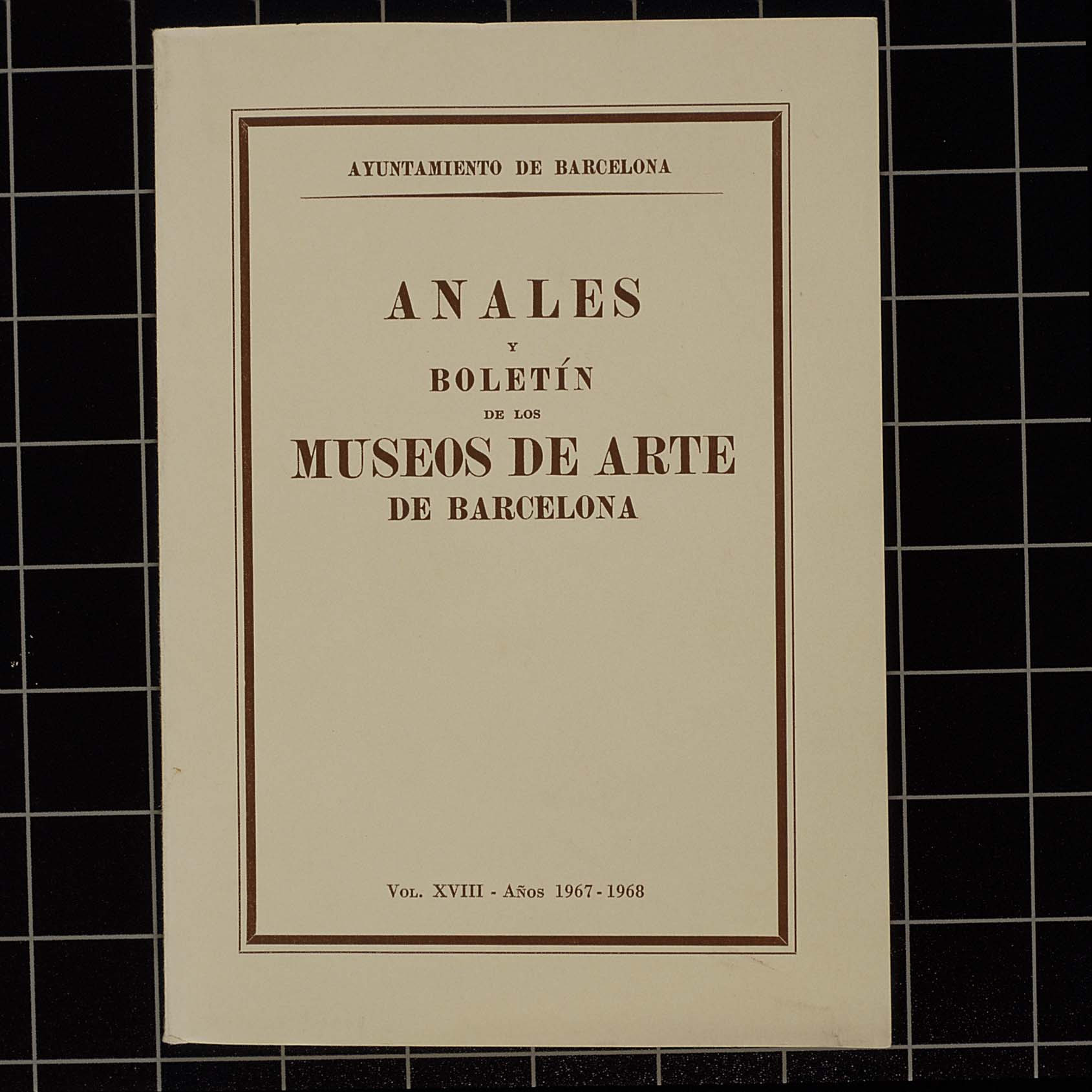 Anales y boletín de los museos de arte. 1960, vol. 14. Barcelona, 1941-1968