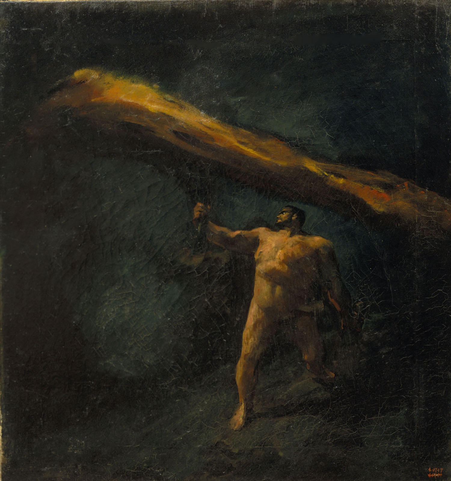 Hèrcules buscant les Hespèrides, Aleix Clapés, cap a 1890 Hèrcules buscant les Hespèrides, Aleix Clapés, cap a 1890