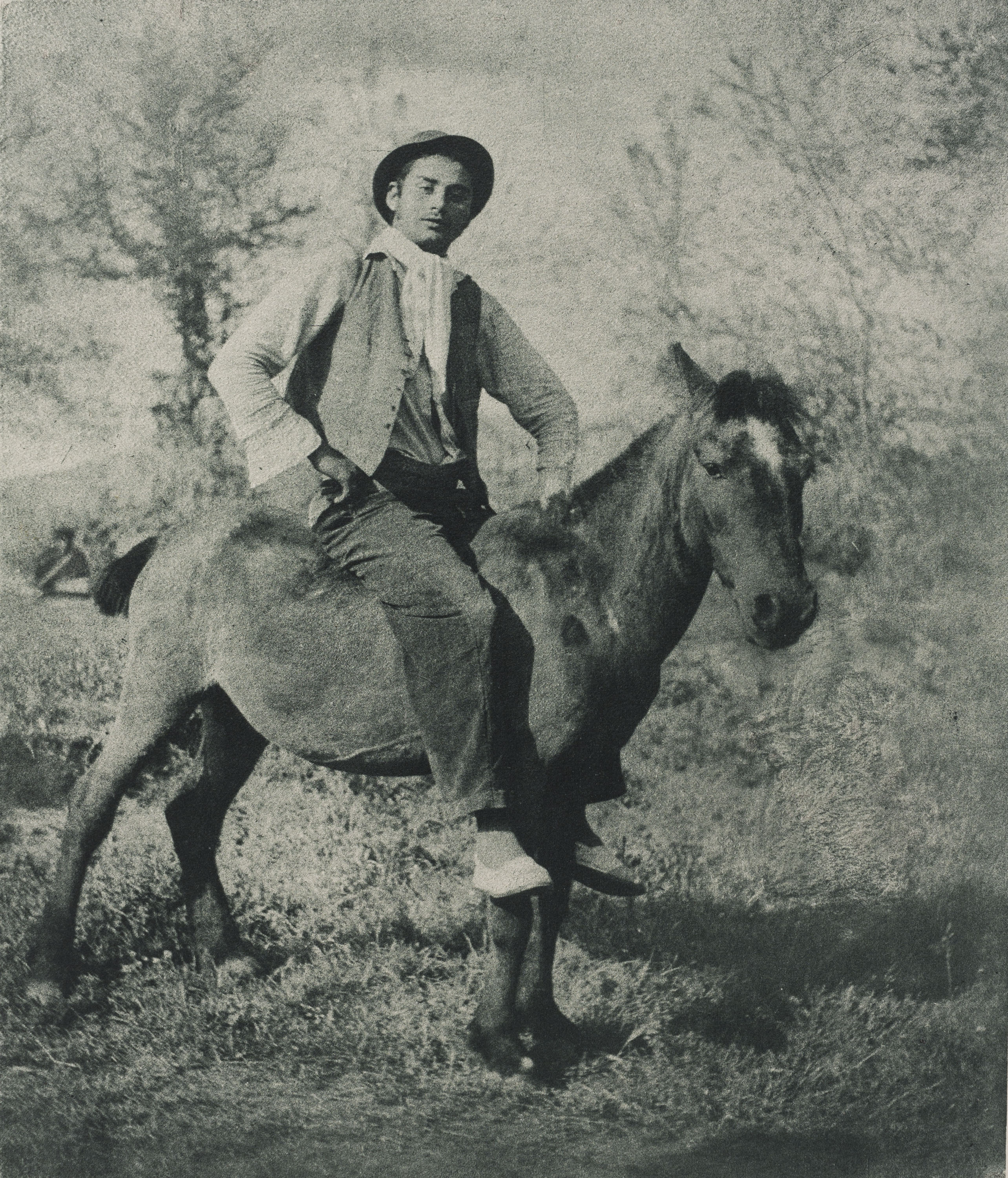 image for: Josep Maria Casals i Ariet - Home a cavall d&#039;un ruc - No datat