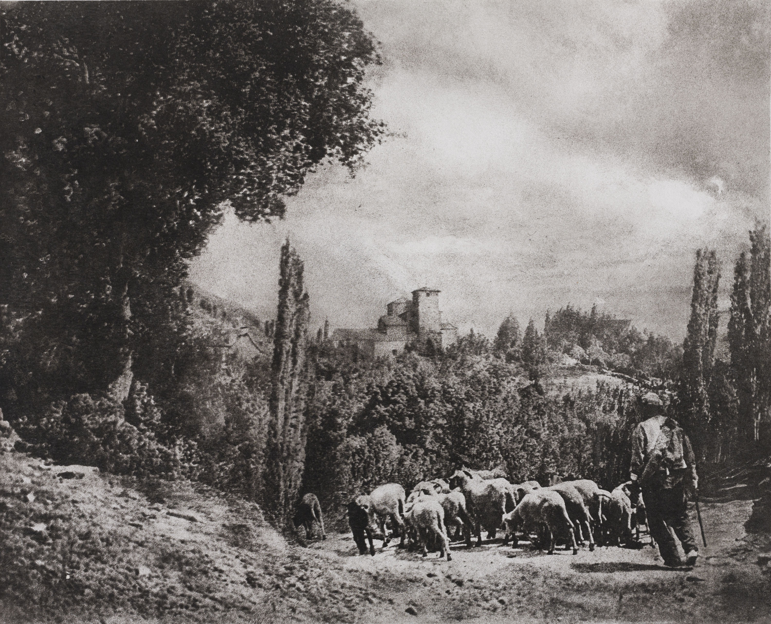 image for: Josep Maria Casals i Ariet - Paisatge amb pastor i ramat - Cap a 1935