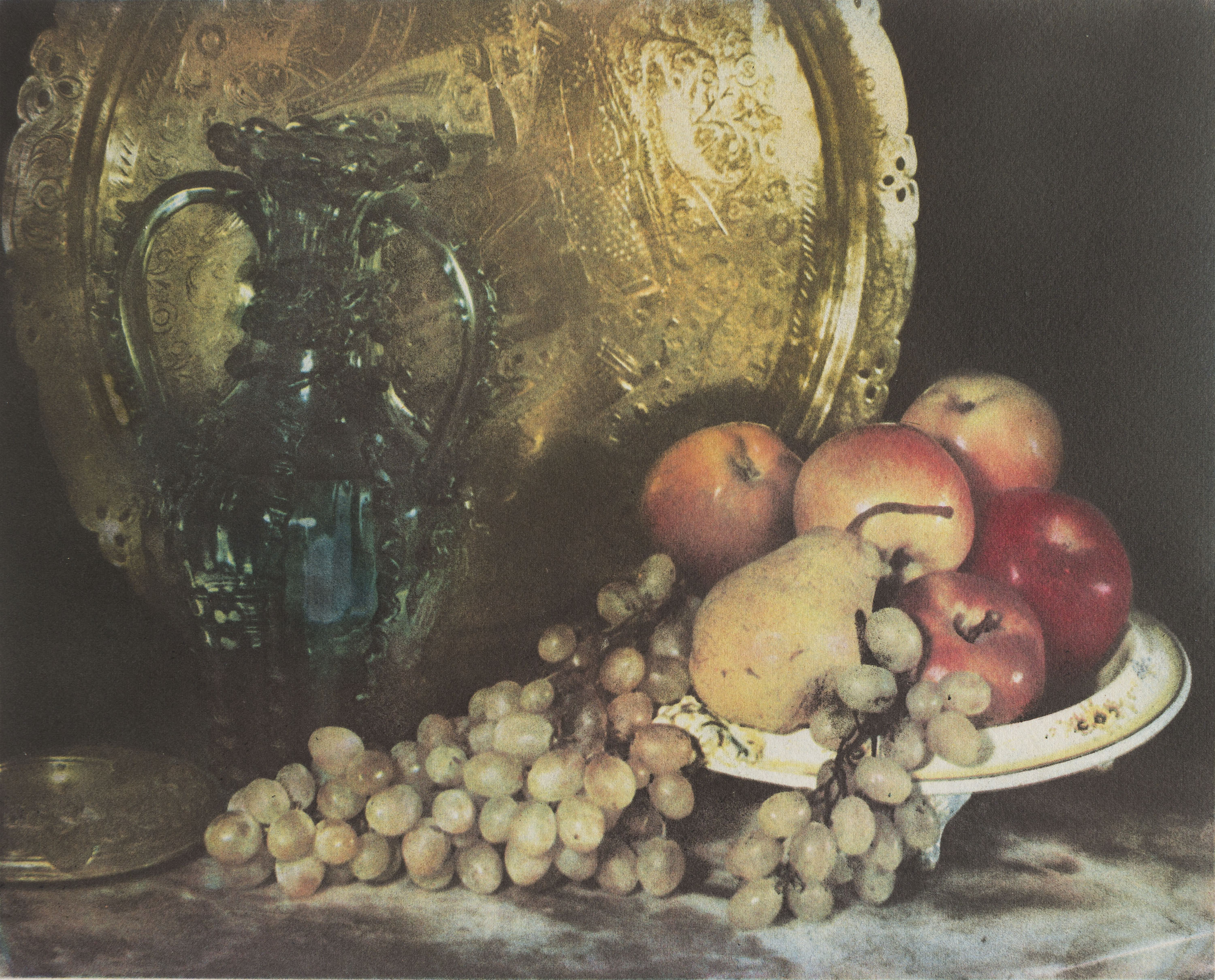 image for: Josep Maria Casals i Ariet - Natura morta amb safata, gerra de vidre i fruita - Cap a 1930-1950