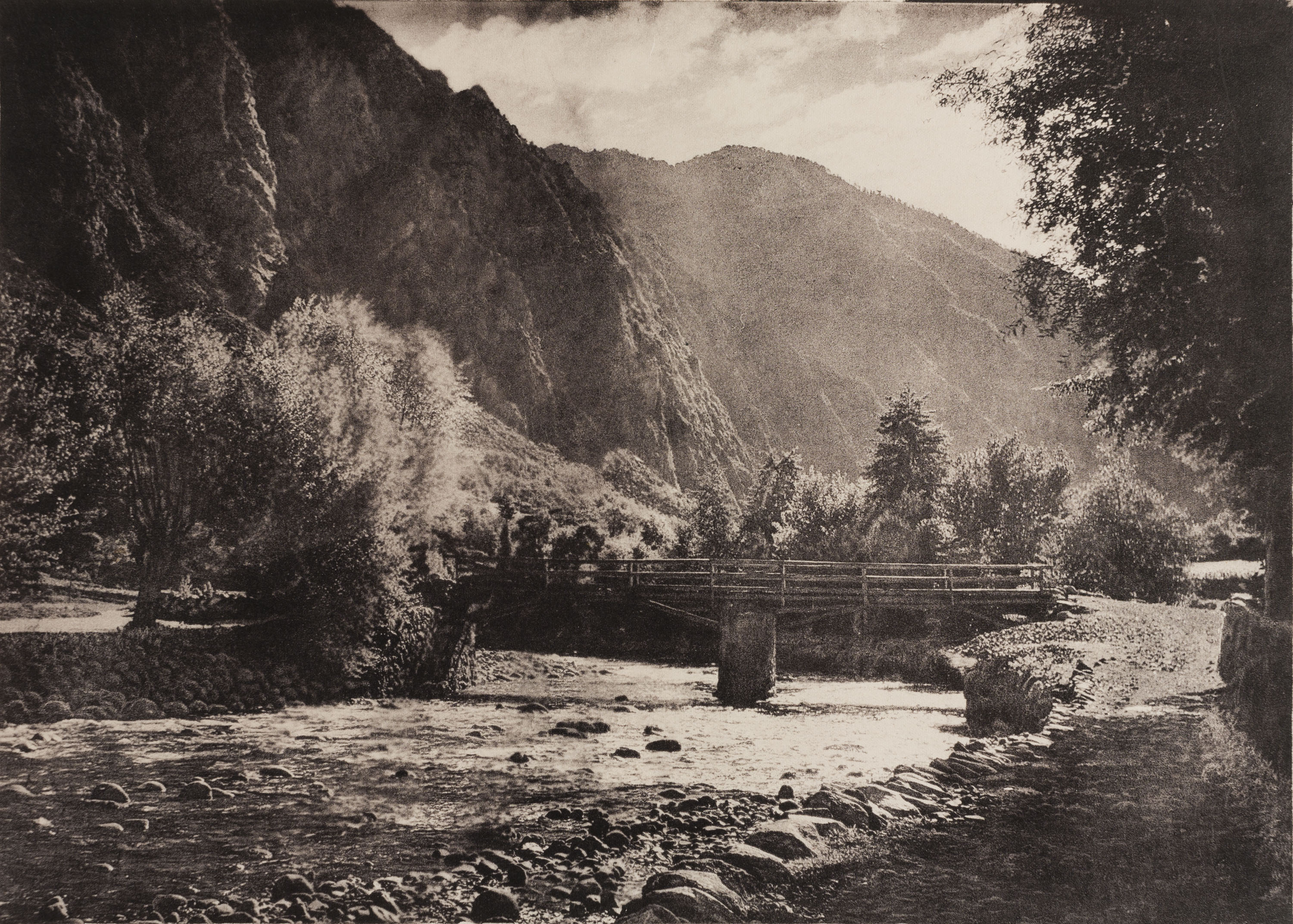 image for: Josep Maria Casals i Ariet - Paisatge amb riu - Cap a 1930-1950