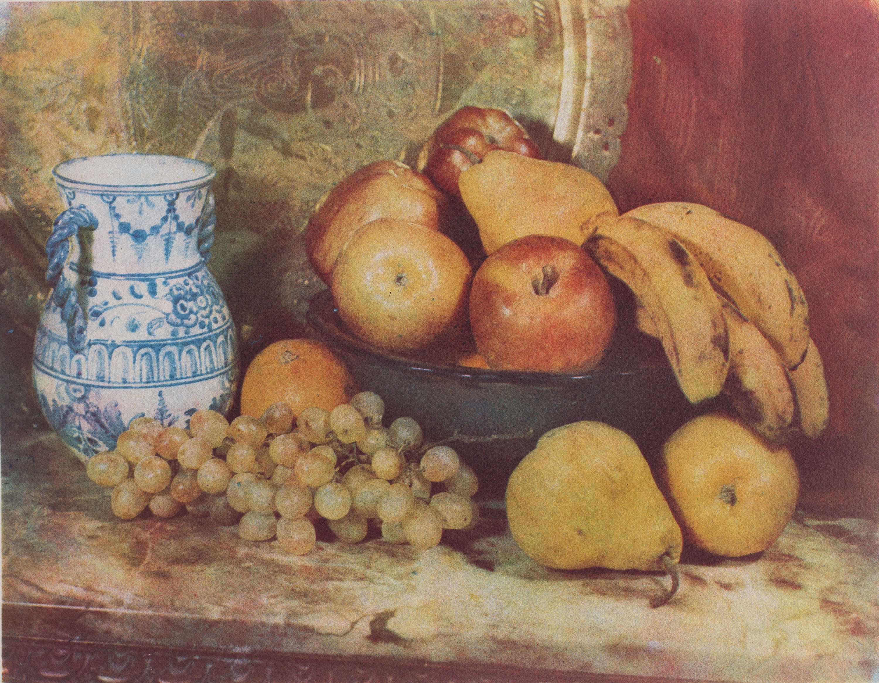 image for: Josep Maria Casals i Ariet - Natura morta amb safata, gerra de ceràmica i fruita - Cap a 1930-1950