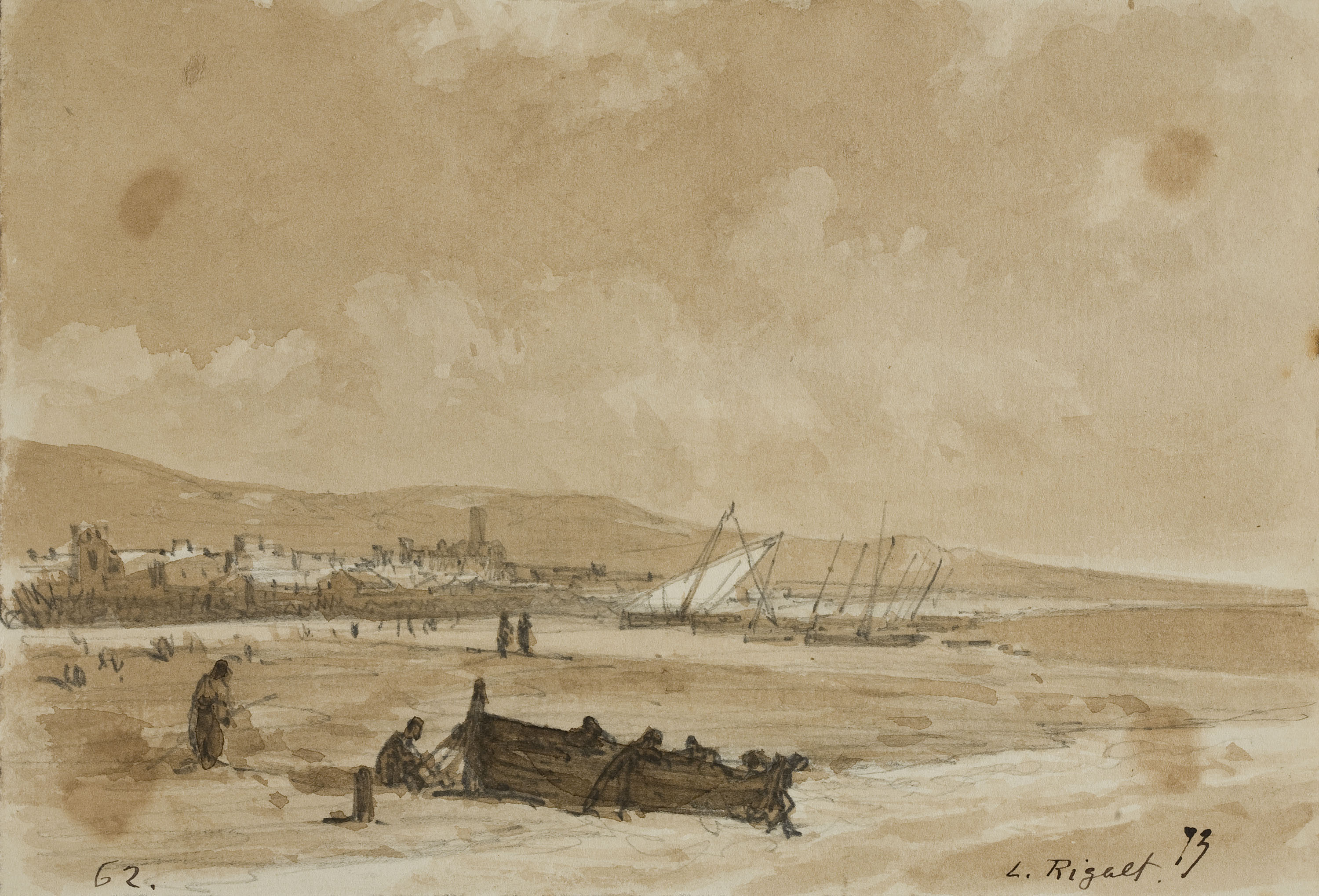 image for: Lluís Rigalt - Marina - 1873