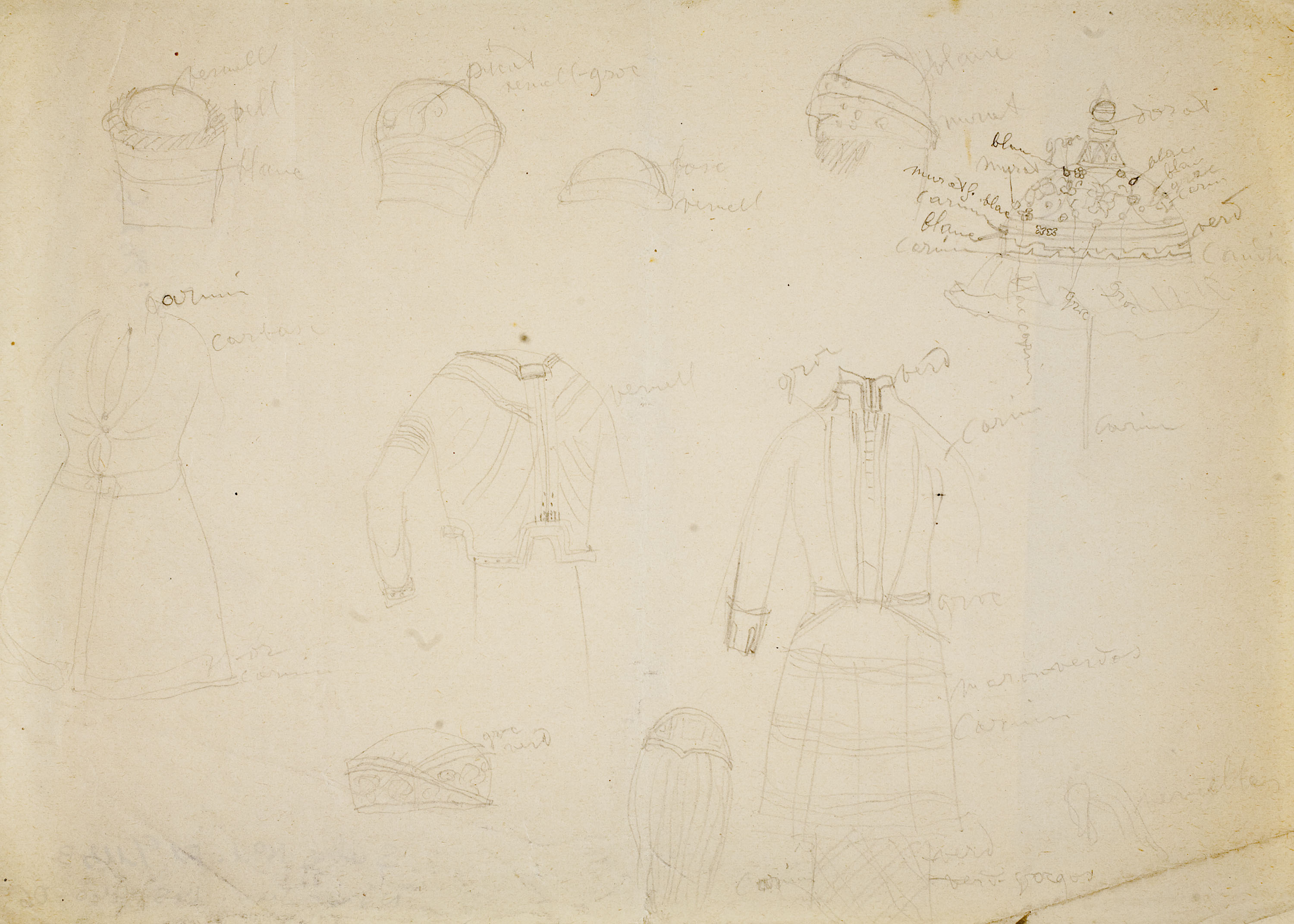 image for: Ismael Smith - Vestits i barrets hindús - Cap a 1910
