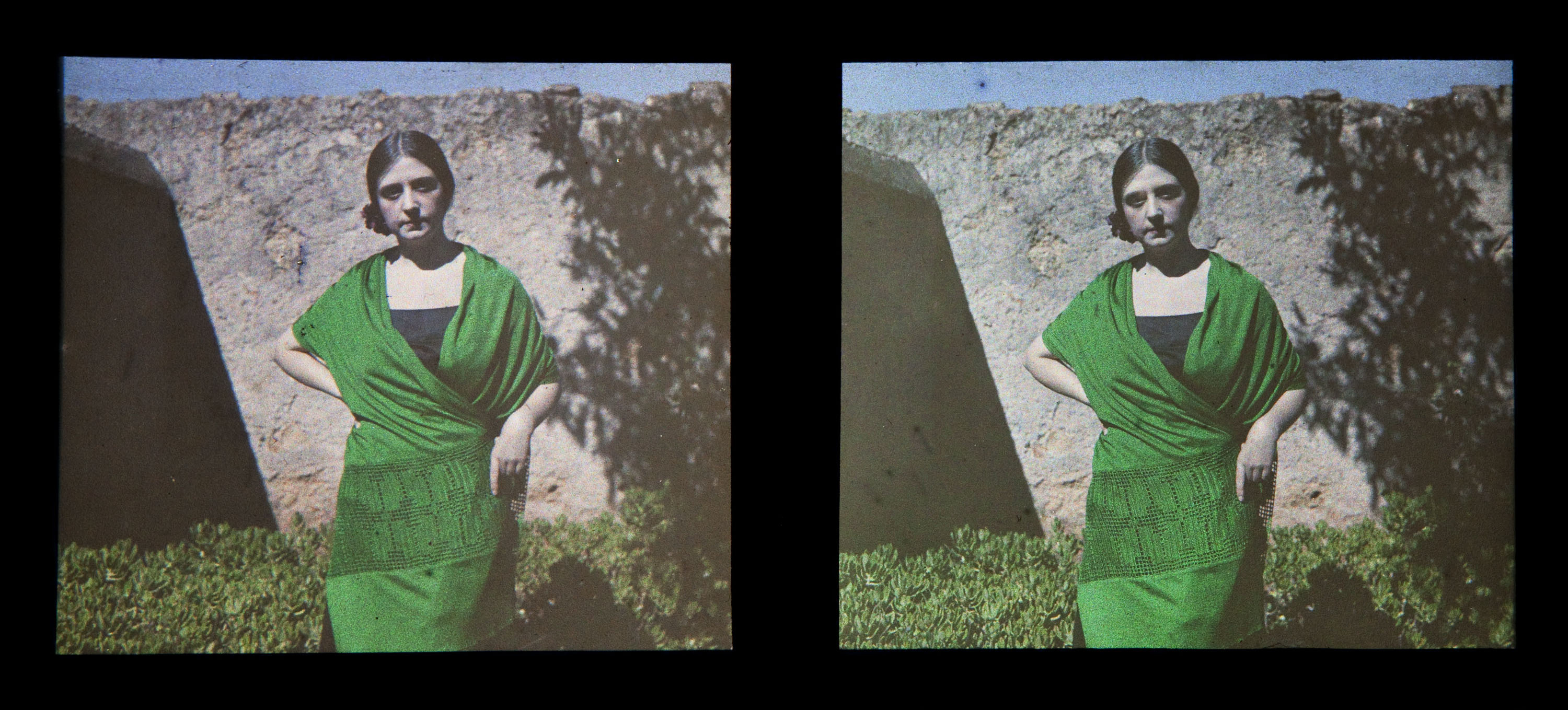image for: Francesc Carrera Bou - Noia amb vestit verd - Cap a 1922-1926