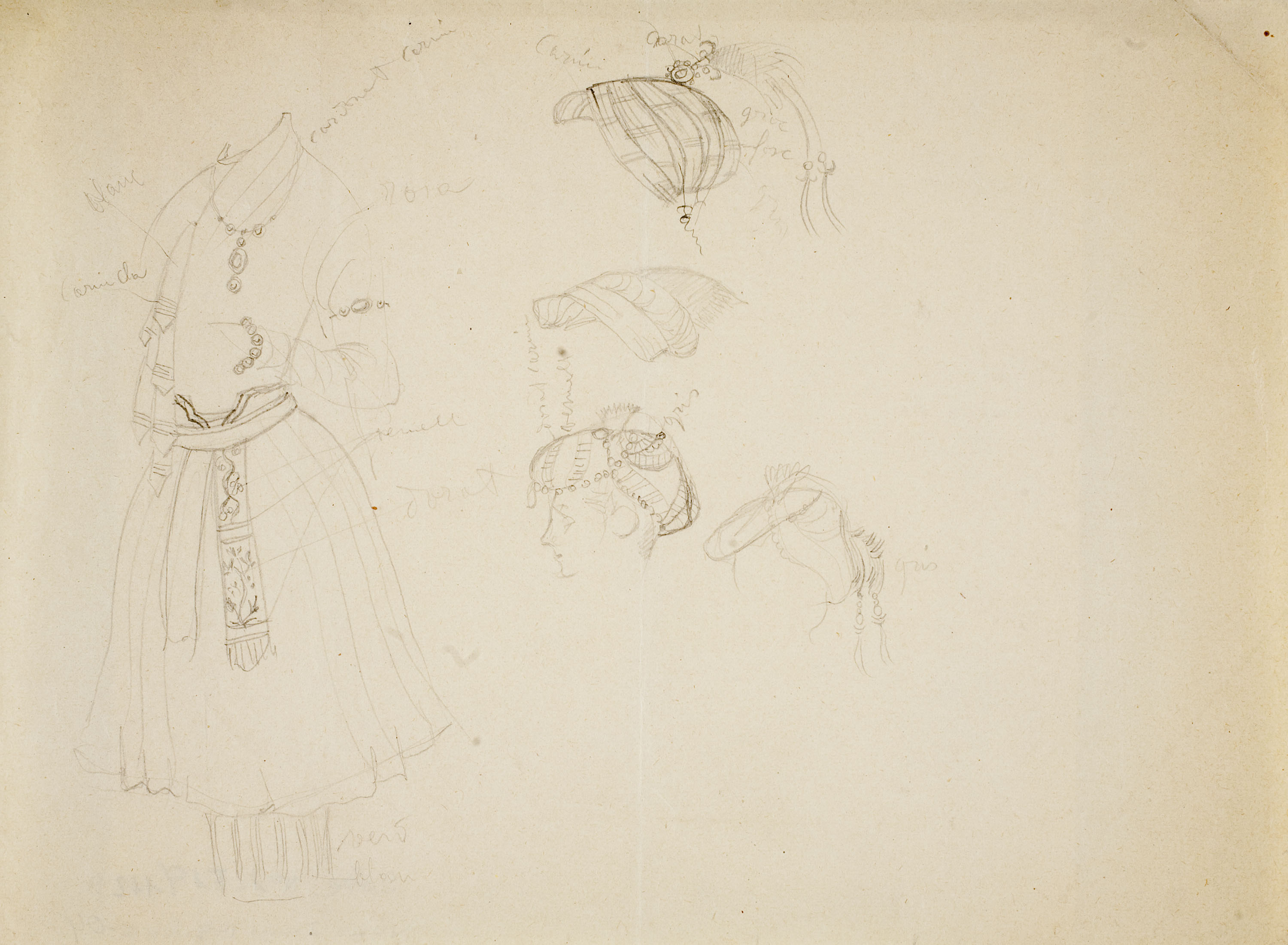 image for: Ismael Smith - Vestit i barrets hindús - Cap a 1910