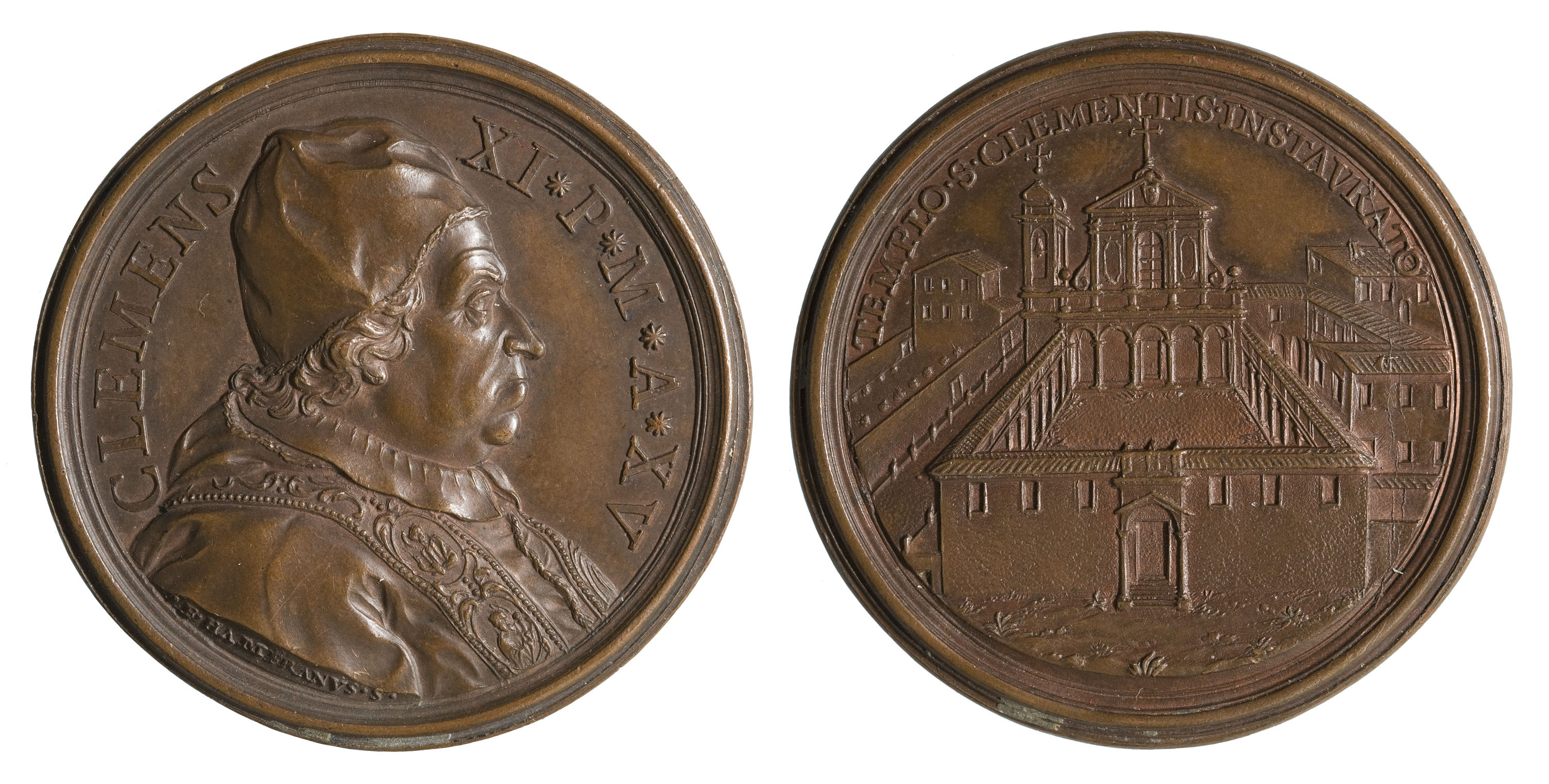 image for: Ermenegildo Hamerani - Climent XI i la restauració de l&#039;església de Sant Climent a Roma - 1715