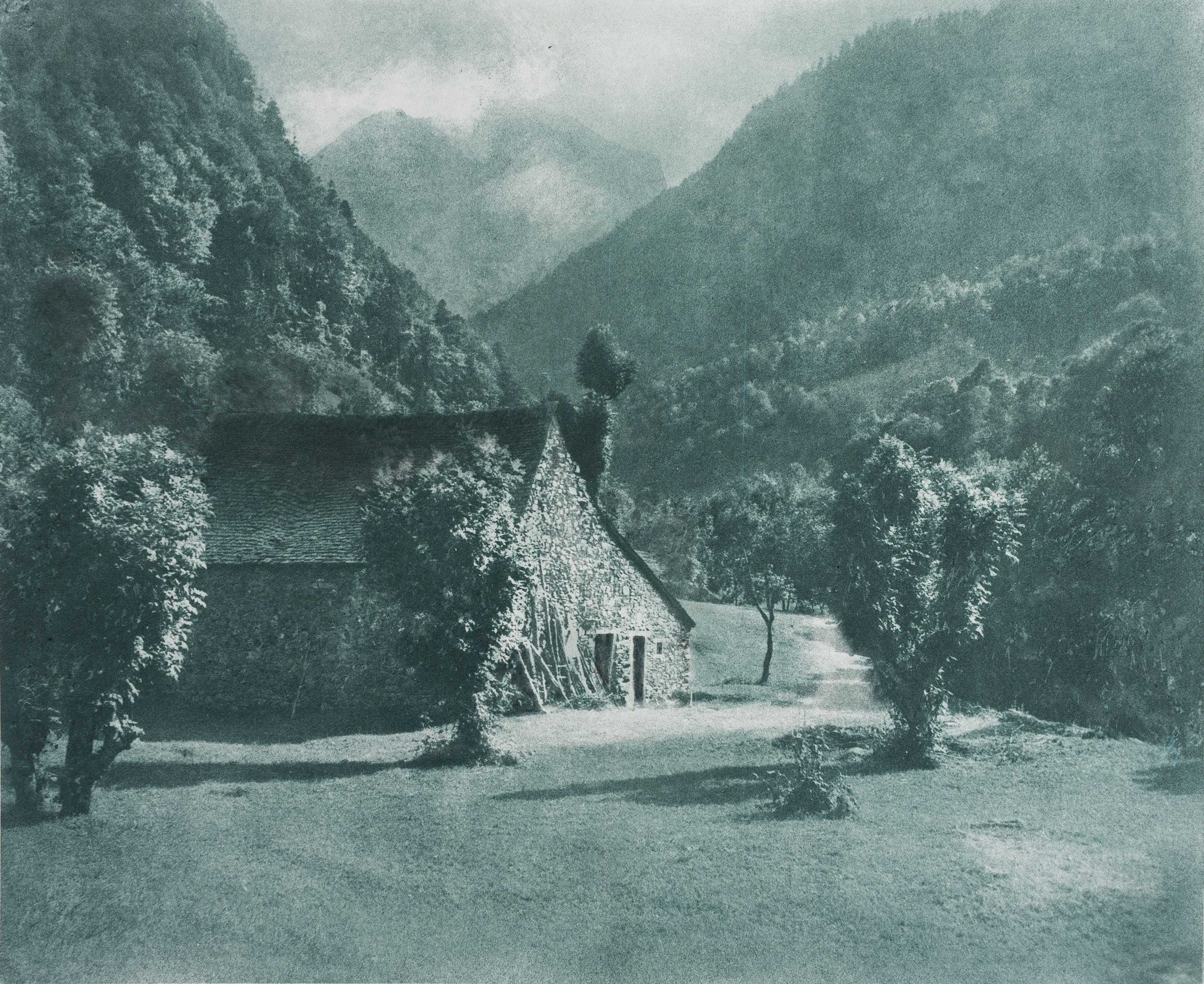 image for: Josep Maria Casals i Ariet - Paisatge amb cabana - No datat