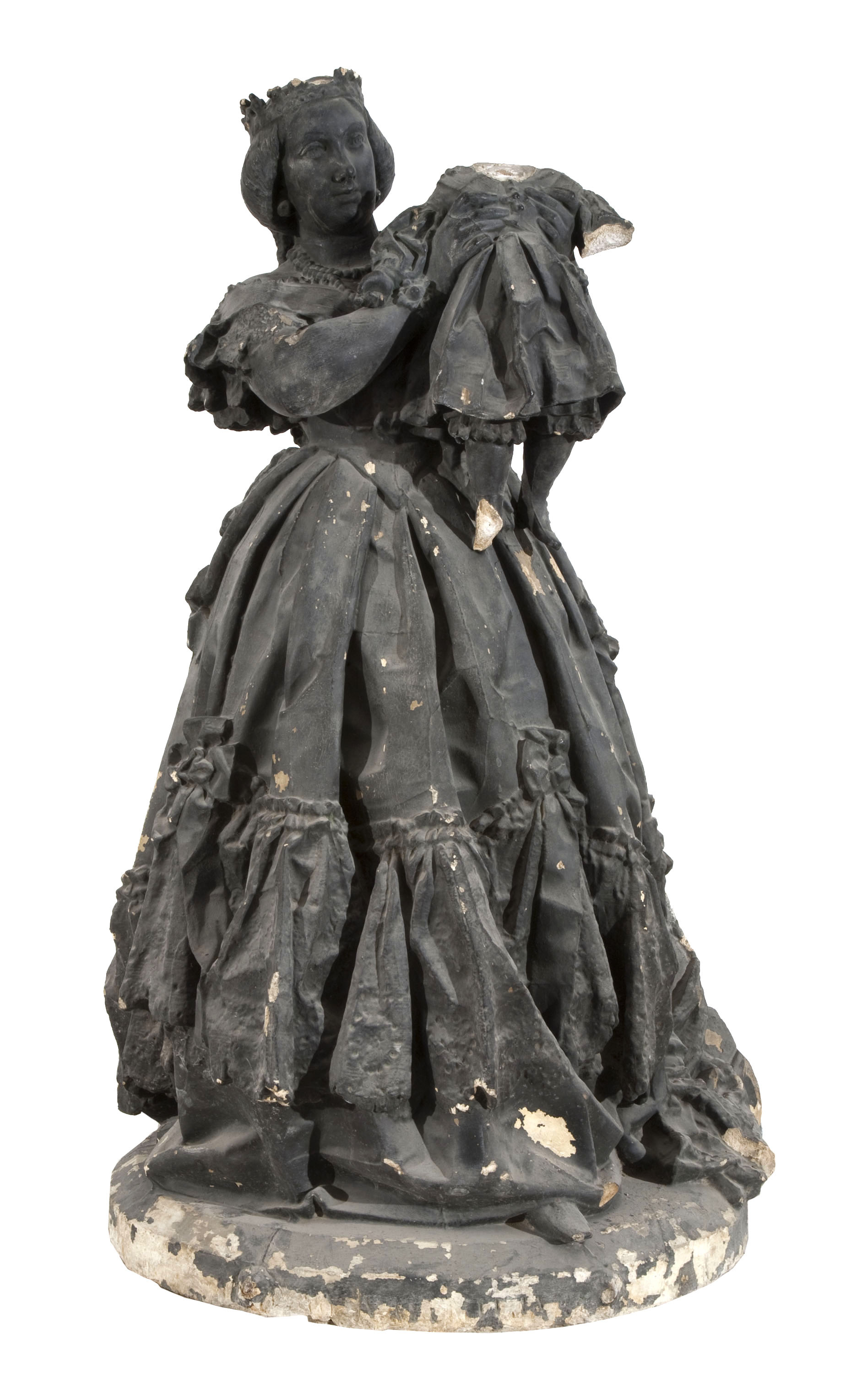 image for: Agapit Vallmitjana Barbany - Retrat de la reina Isabel II presentant el príncep Alfons - 1860