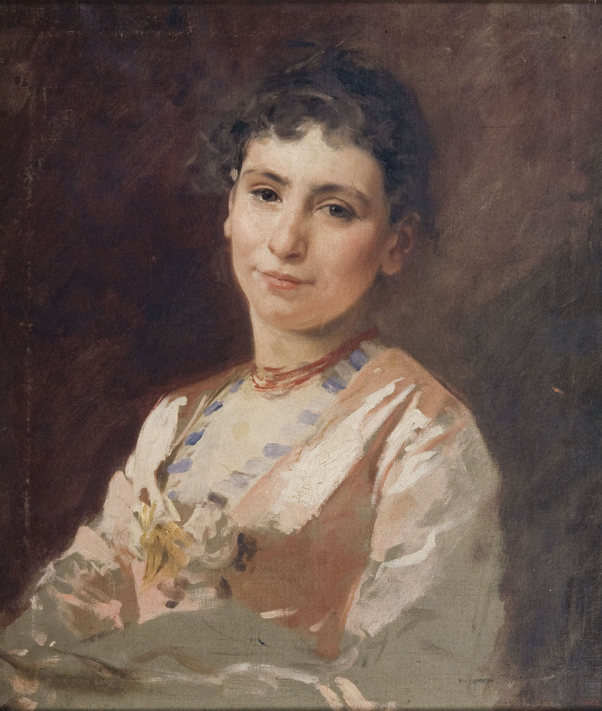 image for: Antoni Caba - Estudi per a retrat de dona - Últim quart del segle XIX