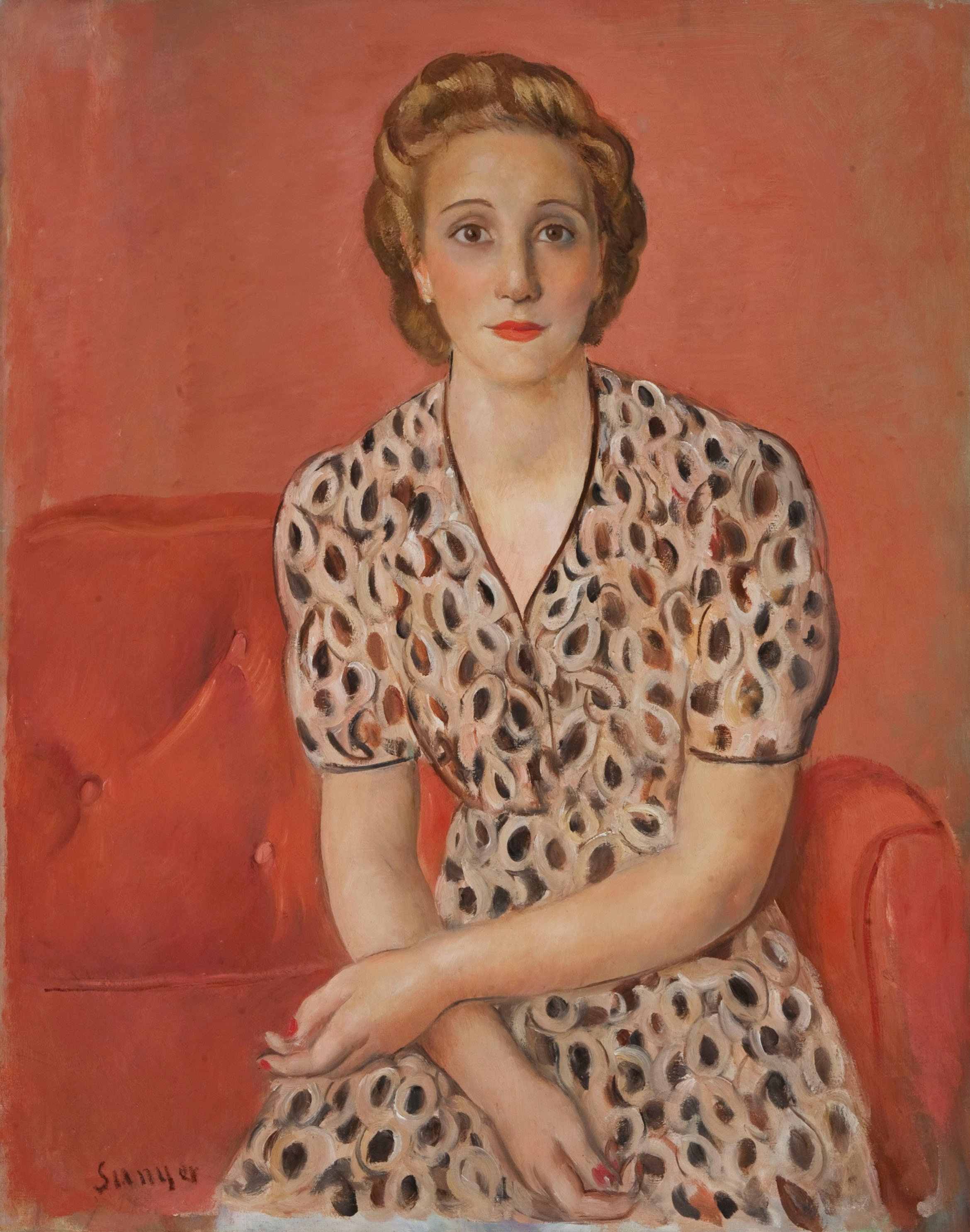 image for: Joaquim Sunyer - Retrat de la senyora Teixidó - 1937