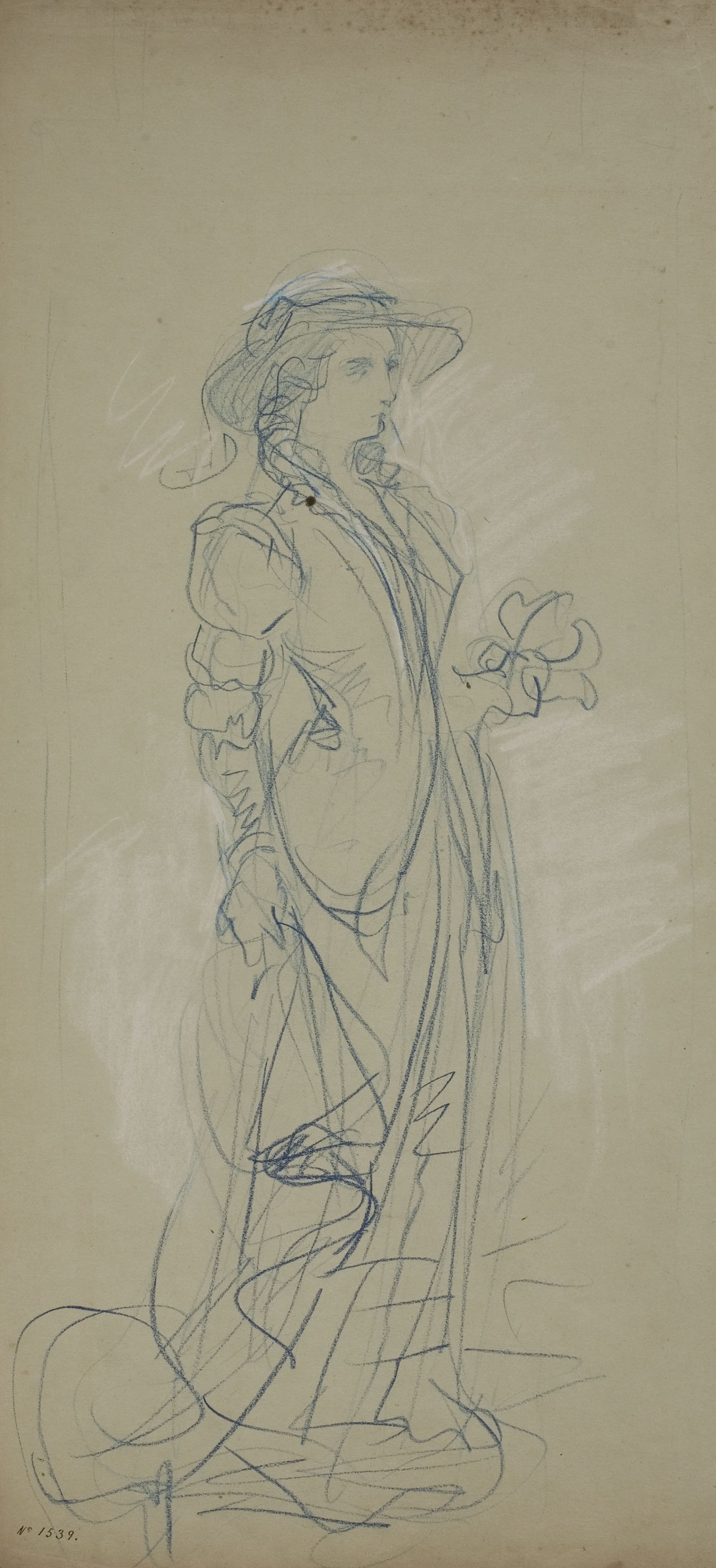 image for: Ramon Martí i Alsina - Retrat d&#039;una dona - Cap a 1870-1880