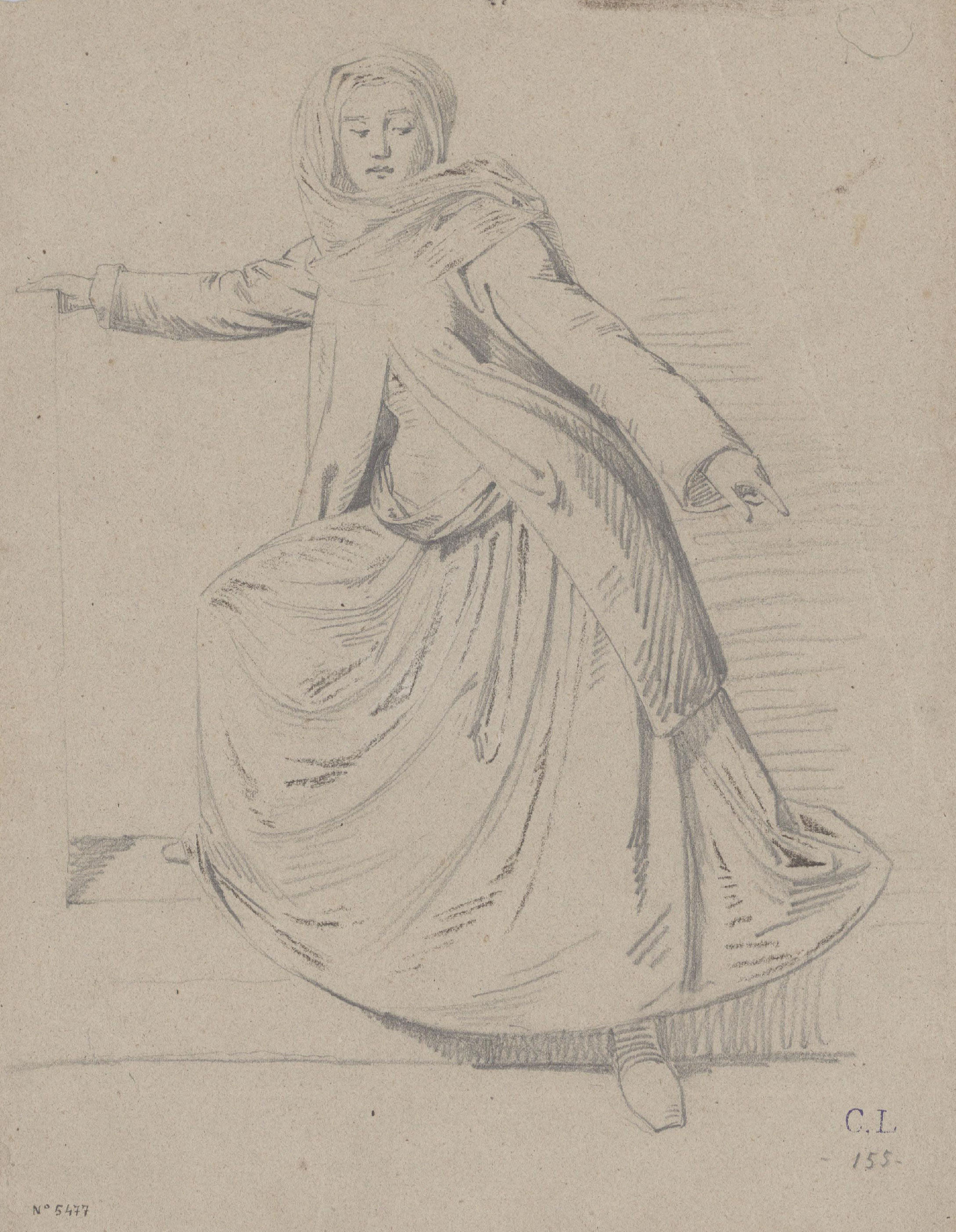 image for: Claudi Lorenzale - Retrat de dona - Cap a 1850-1870