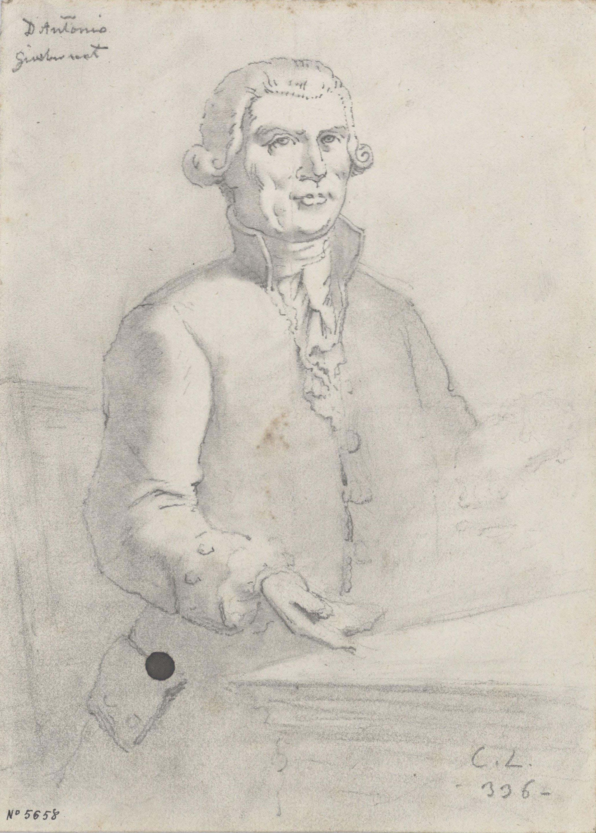 image for: Claudi Lorenzale - Retrat d&#039;Antoni Gimbernat - Cap a 1850-1870