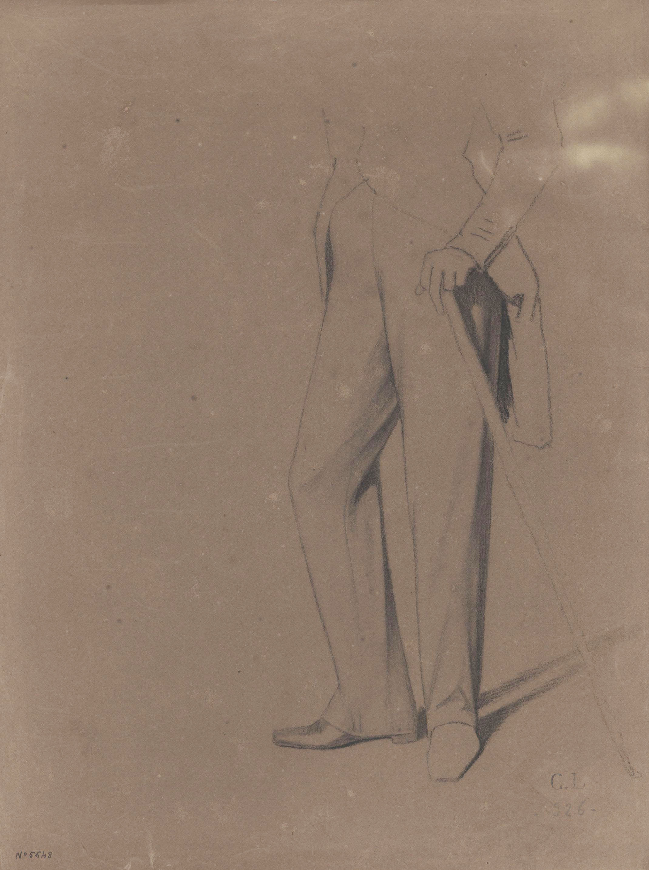 image for: Claudi Lorenzale - Estudi per a un retrat - Cap a 1860-1880