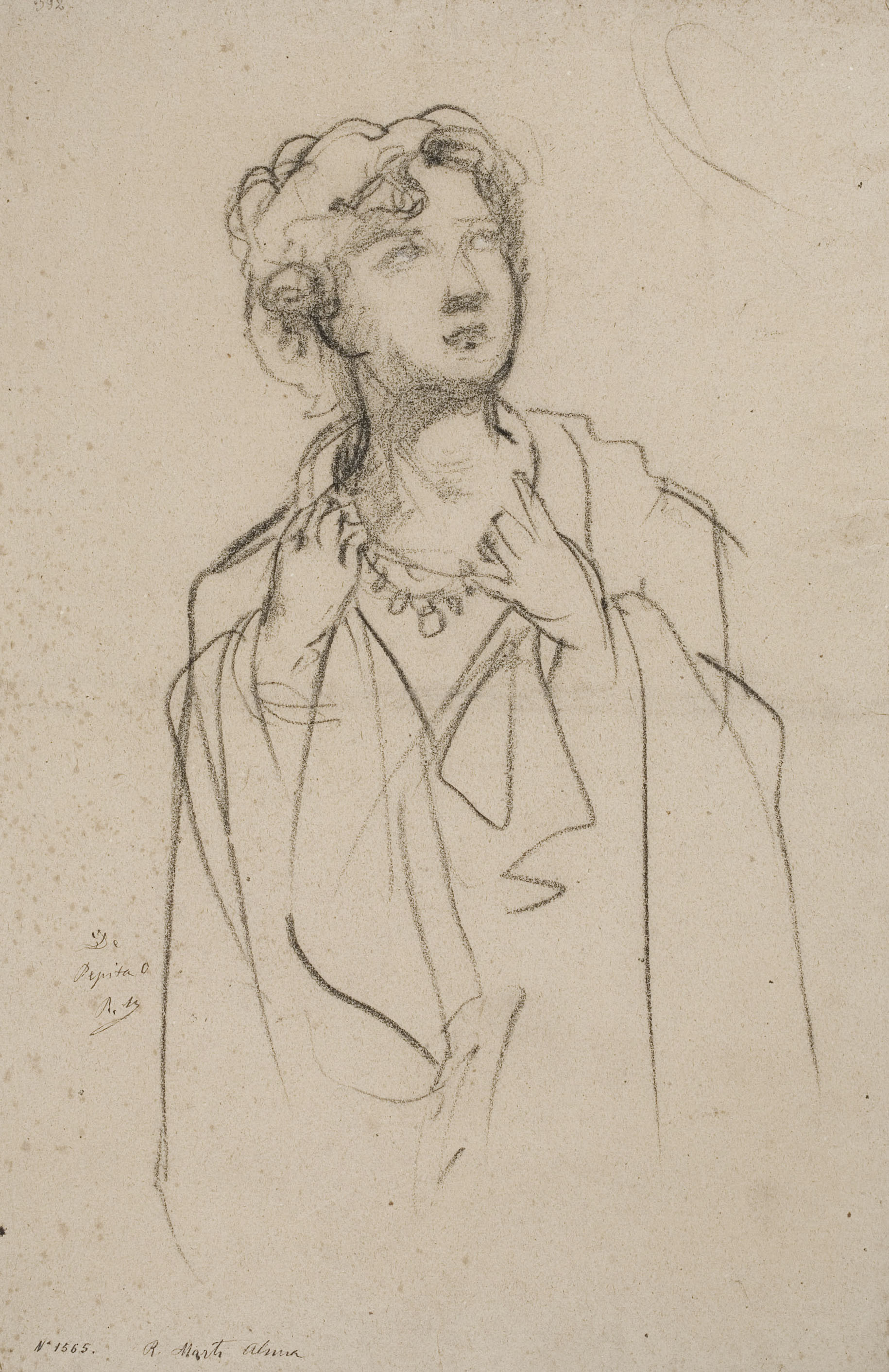 image for: Ramon Martí i Alsina - Retrat de Pepita O. - Cap a 1865-1870