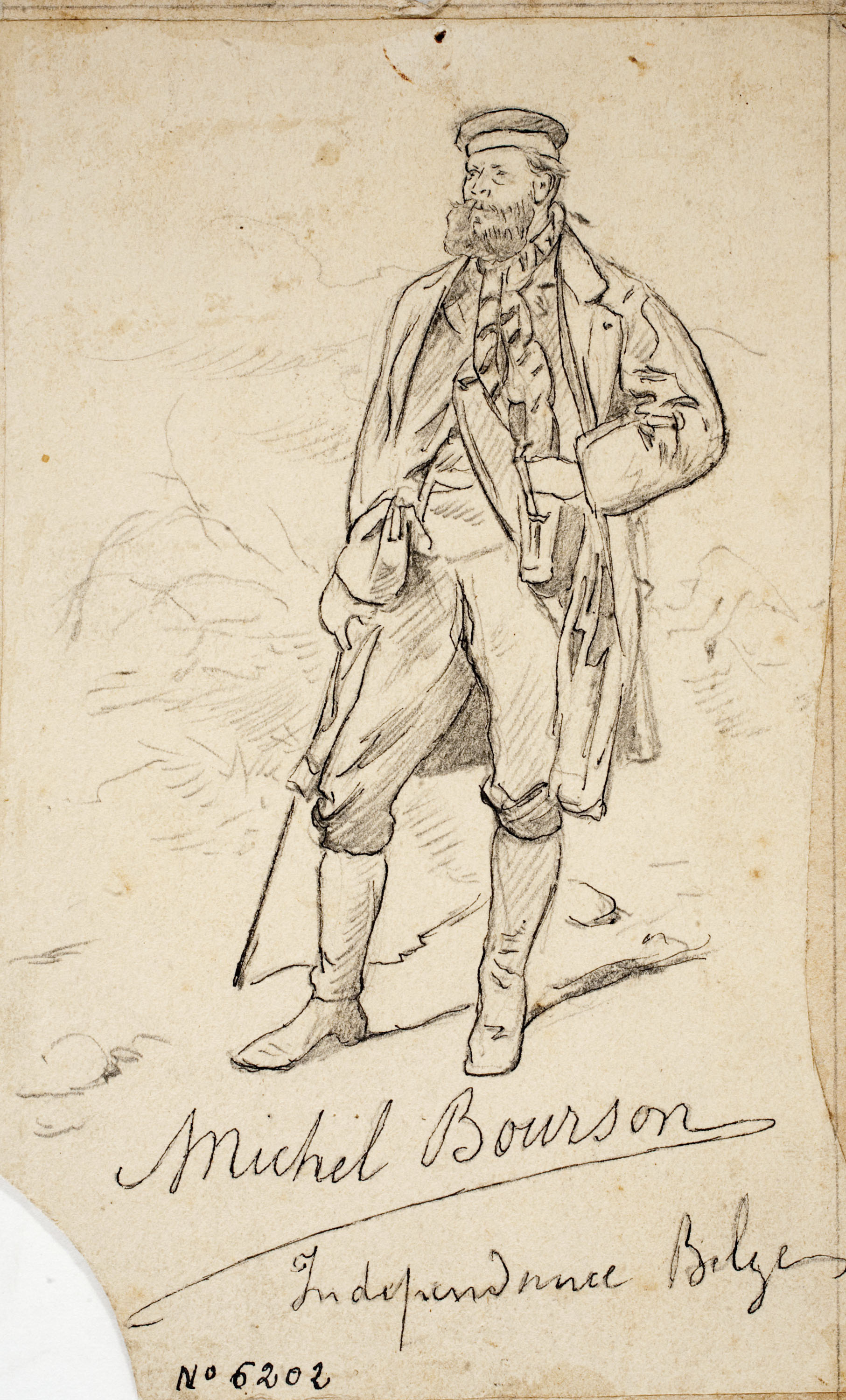 image for: Josep Lluís Pellicer - Retrat del corresponsal Michel Bourson - 1874