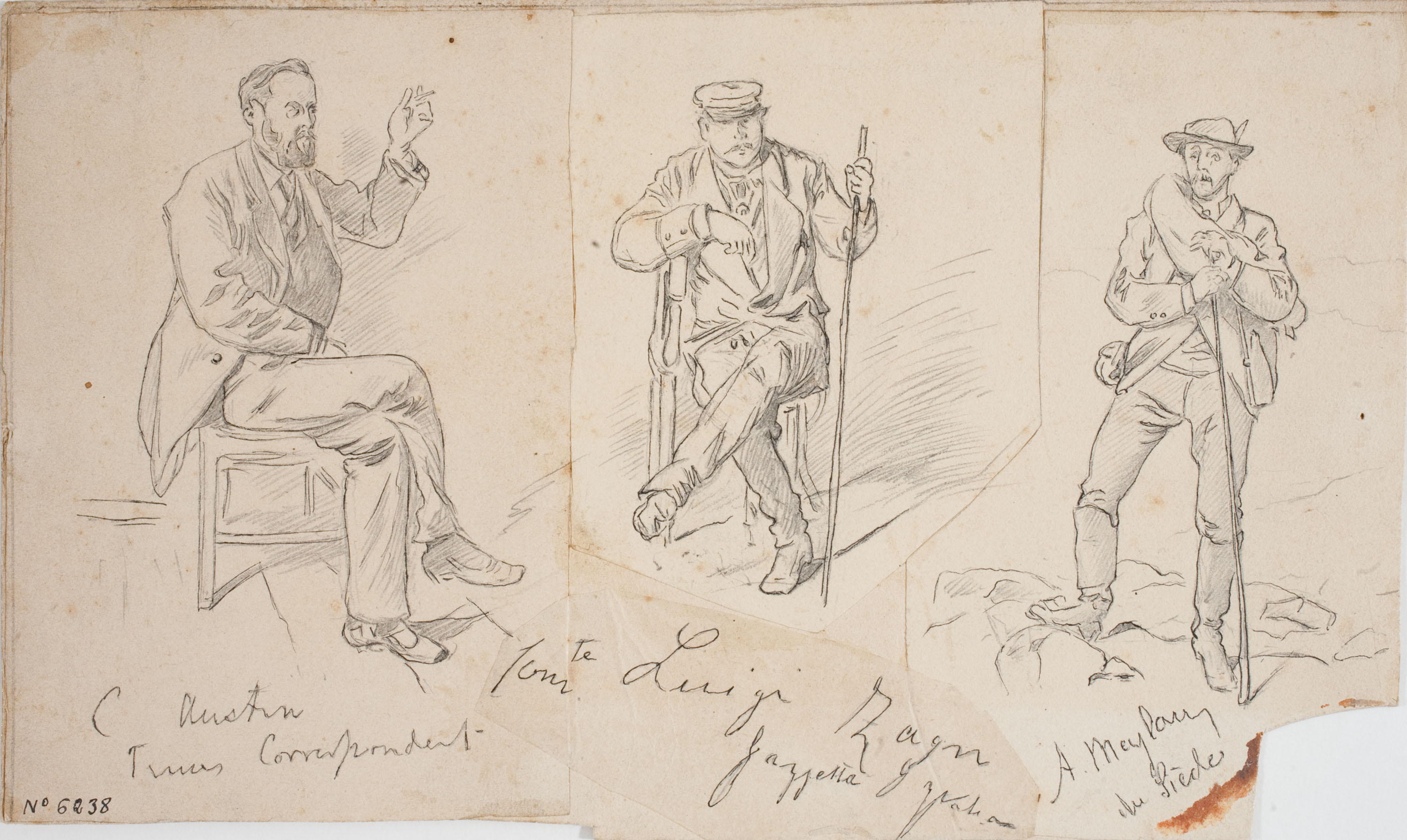 image for: Josep Lluís Pellicer - Retrats de corresponsals de guerra - 1874