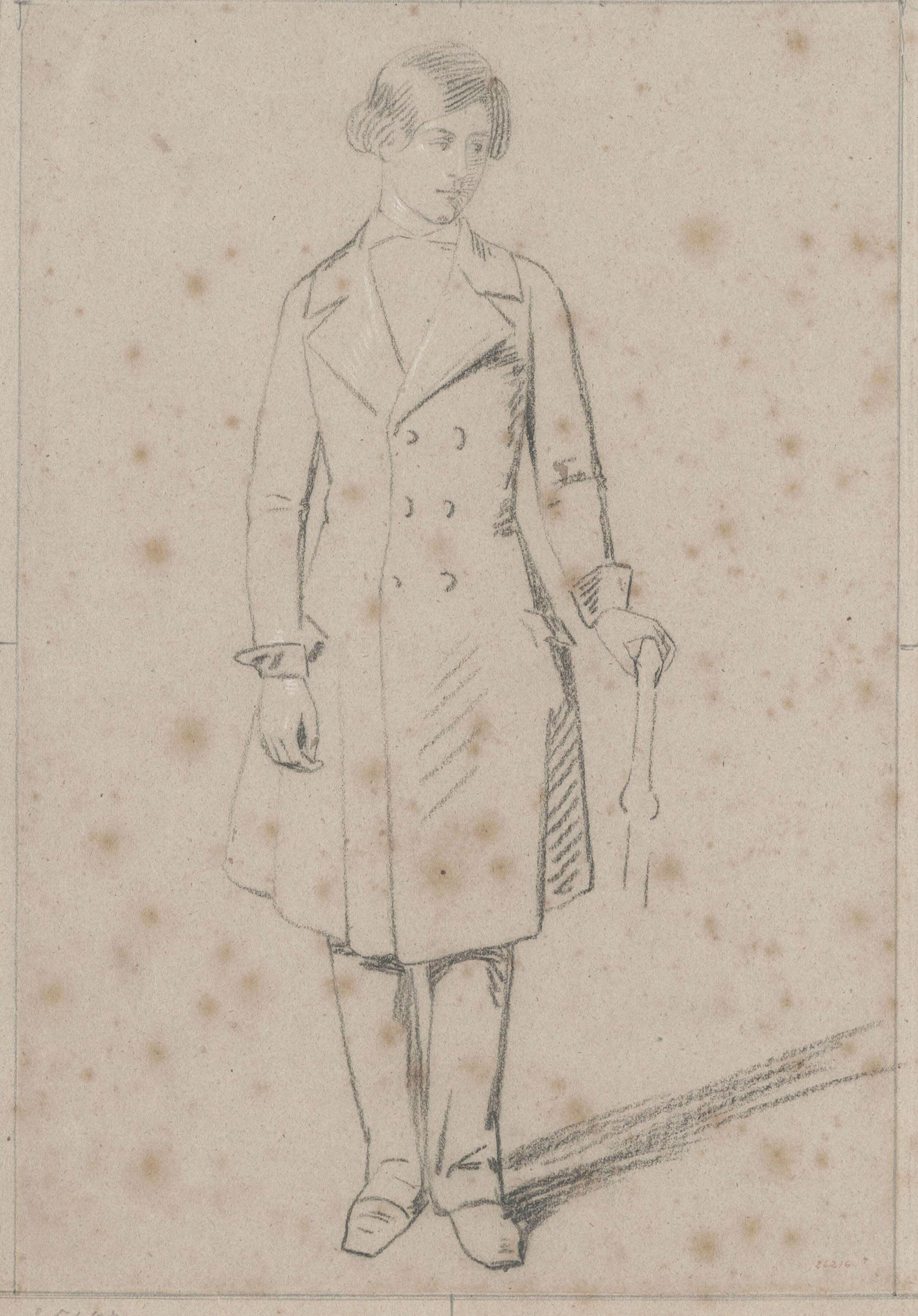 image for: Claudi Lorenzale - Retrat de noi - Cap a 1850-1860