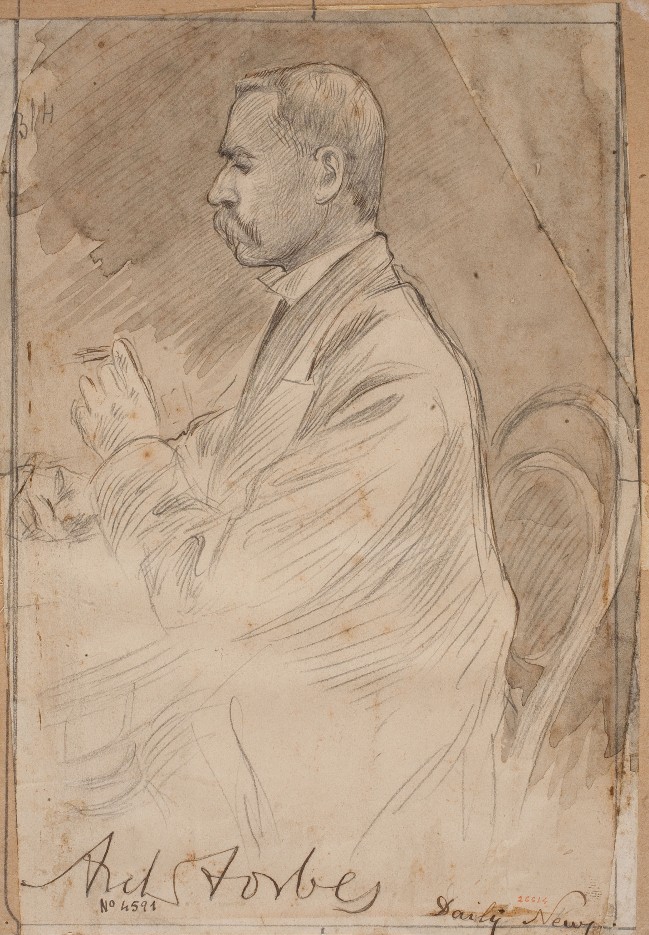 image for: Josep Lluís Pellicer - Retrat del corresponsal Archibald Forbes - 1877