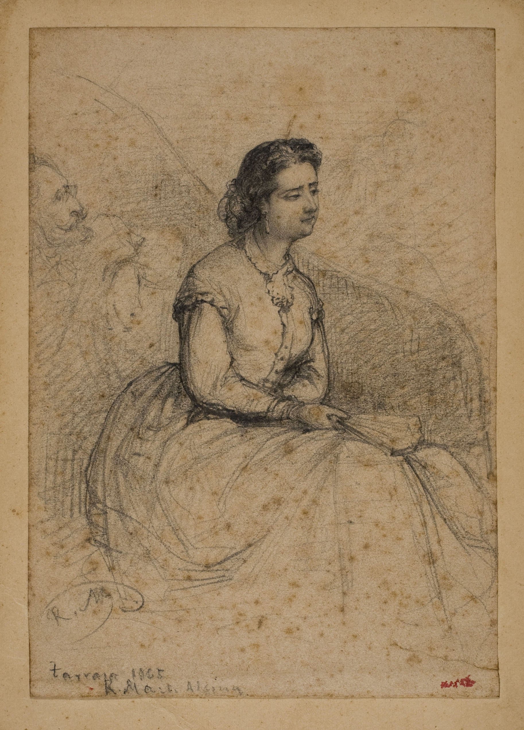 image for: Ramon Martí i Alsina - Retrat de senyora - 1865