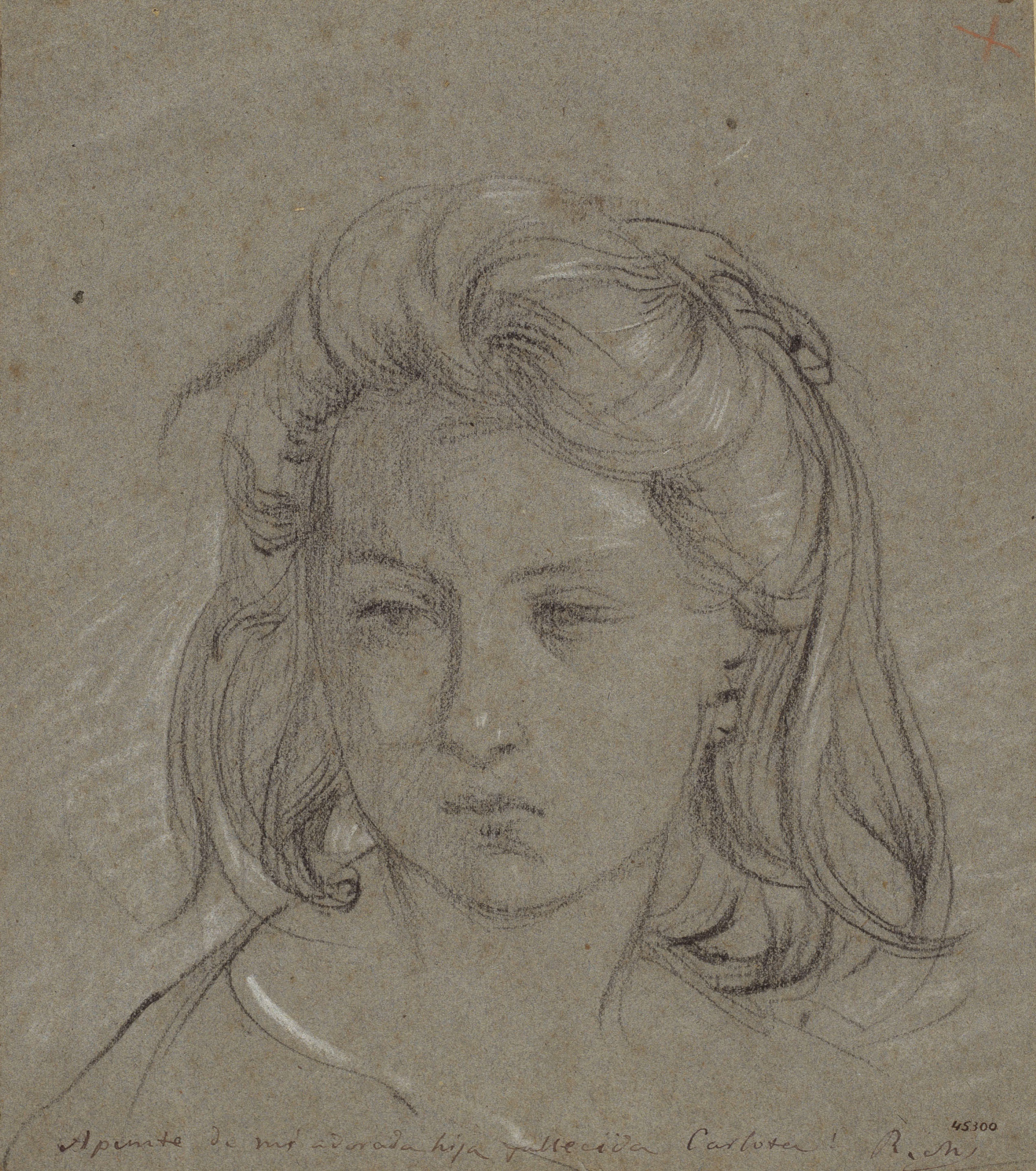 image for: Ramon Martí i Alsina - Retrat de la nena Carlota Martí, filla de l&#039;artista - Cap a 1873