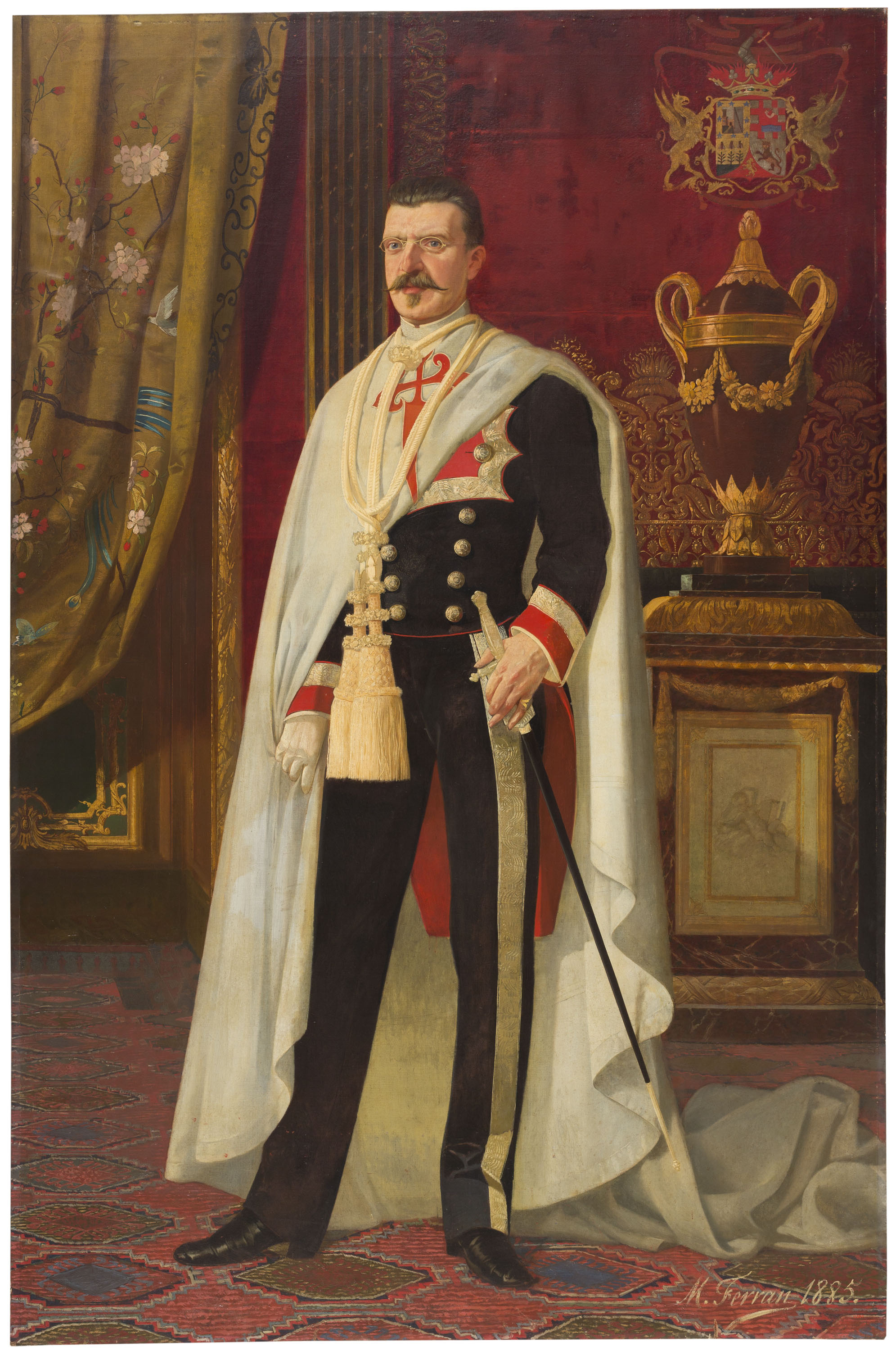 image for: Manuel Ferran Bayona - Retrat de Joaquim de Càrcer i d&#039;Amat, marquès de Castellbell - 1885