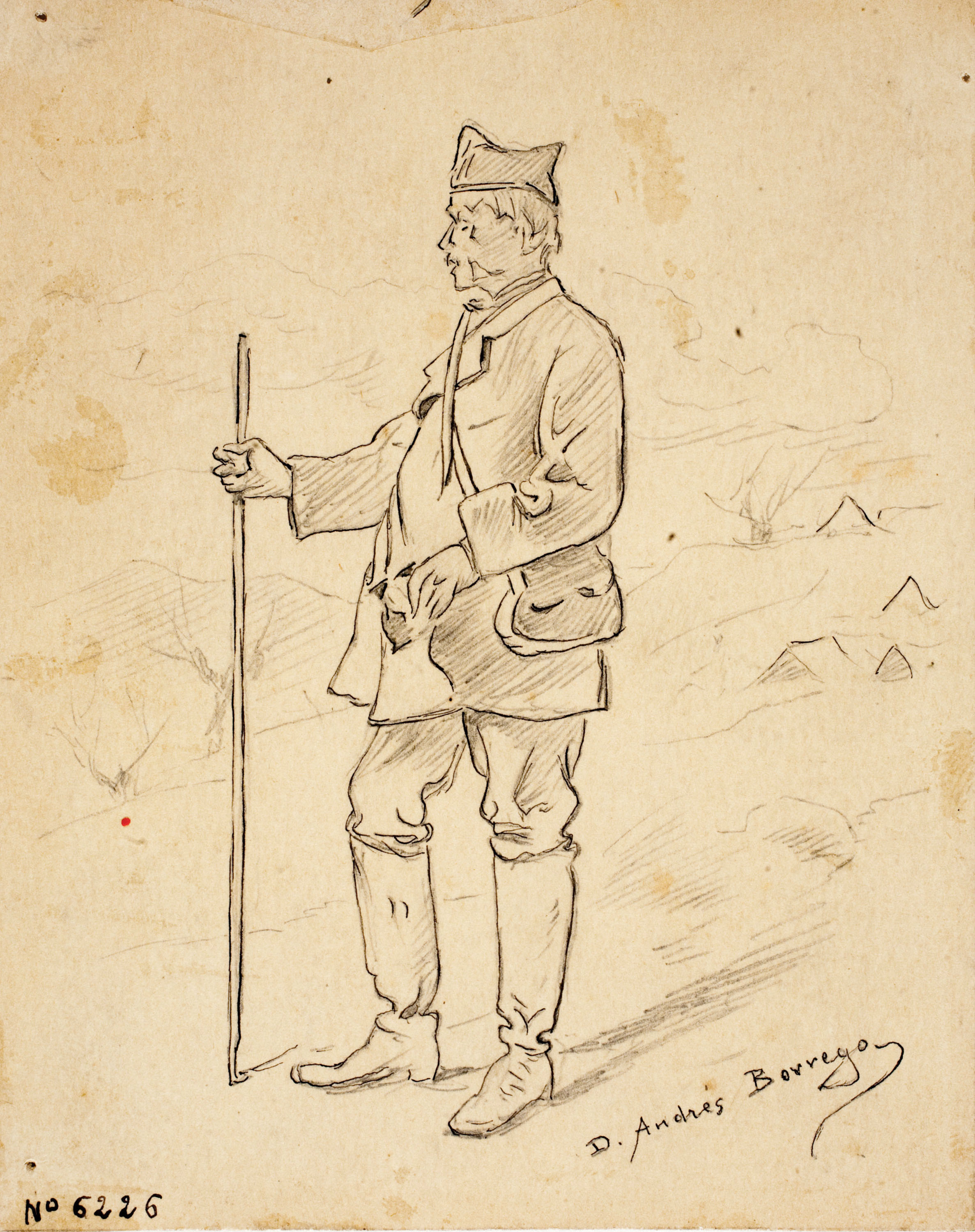 image for: Josep Lluís Pellicer - Retrat del corresponsal Andrés Borrego - 1874