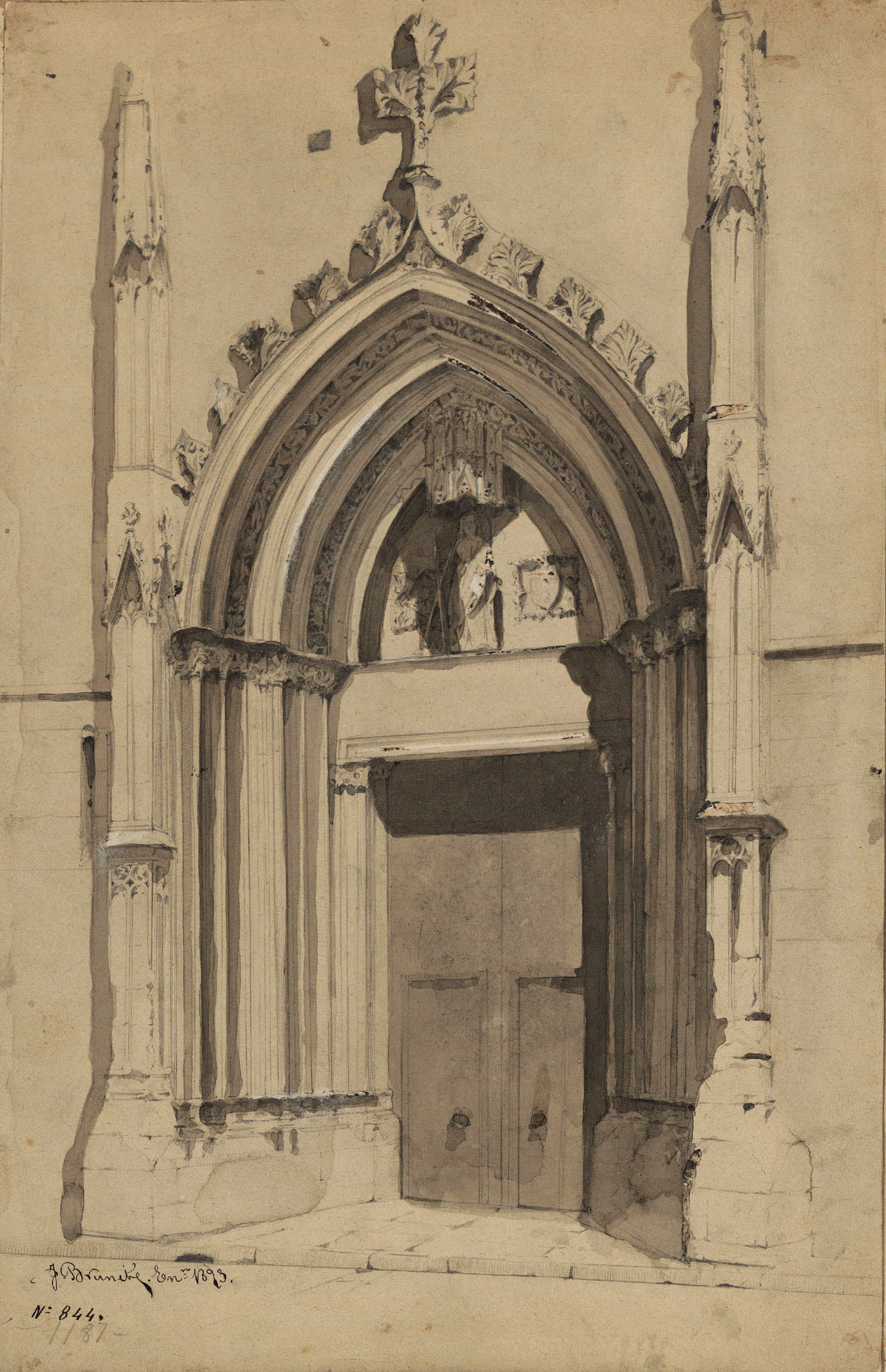 image for: Frederic Brunet - Porta de Santa Eulàlia de la catedral de Barcelona - 1893