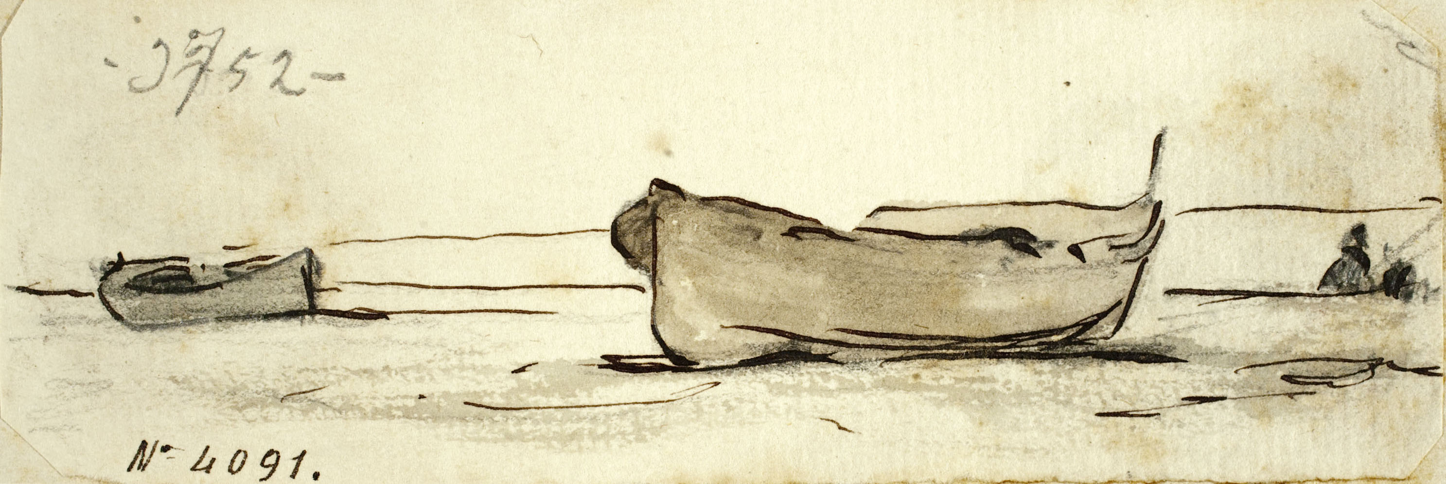 image for: Modest Urgell - Barques a la platja - Cap a 1880