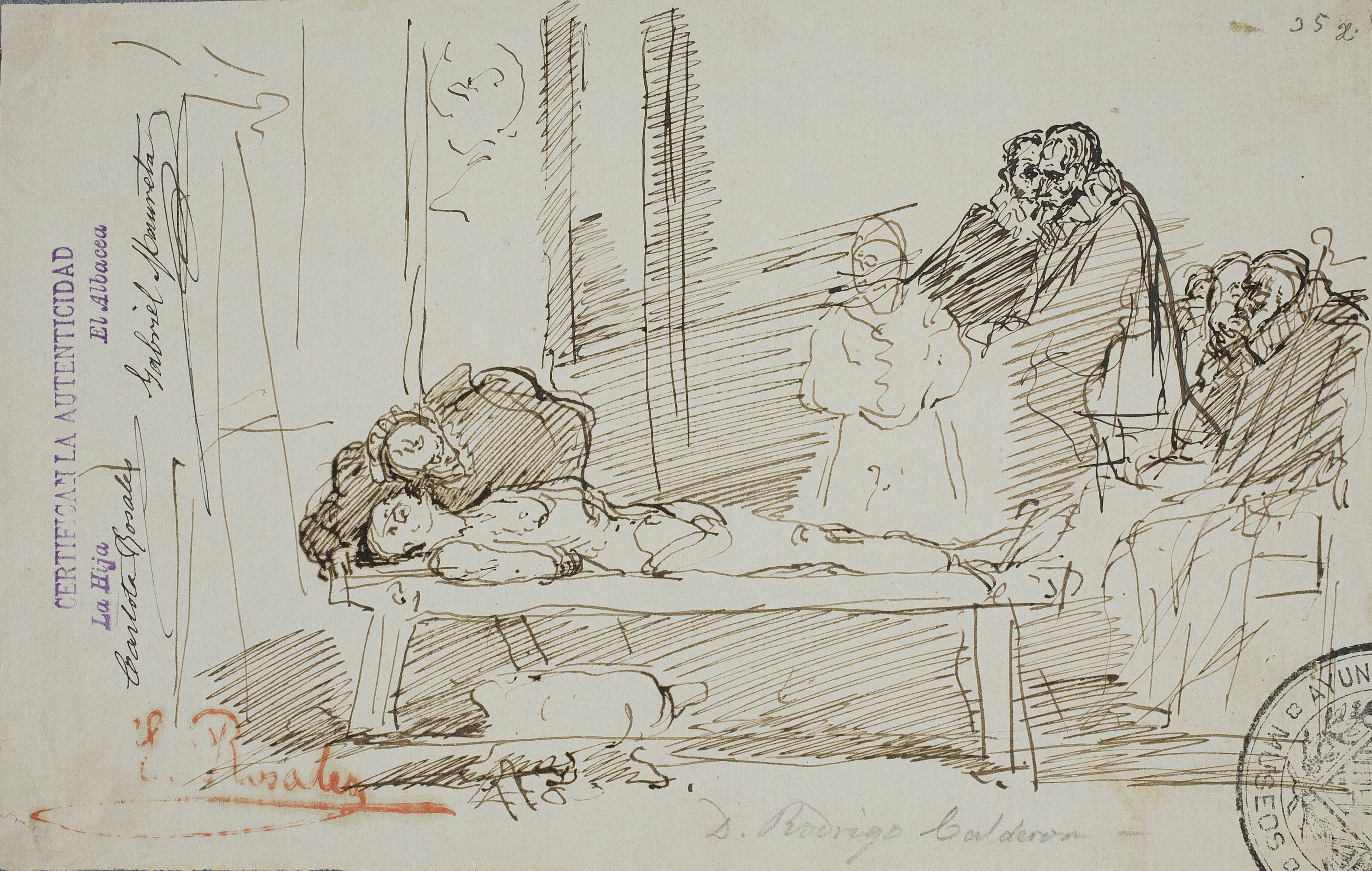 image for: Eduardo Rosales - Suplici de Don Rodrigo Calderón - Cap a 1867