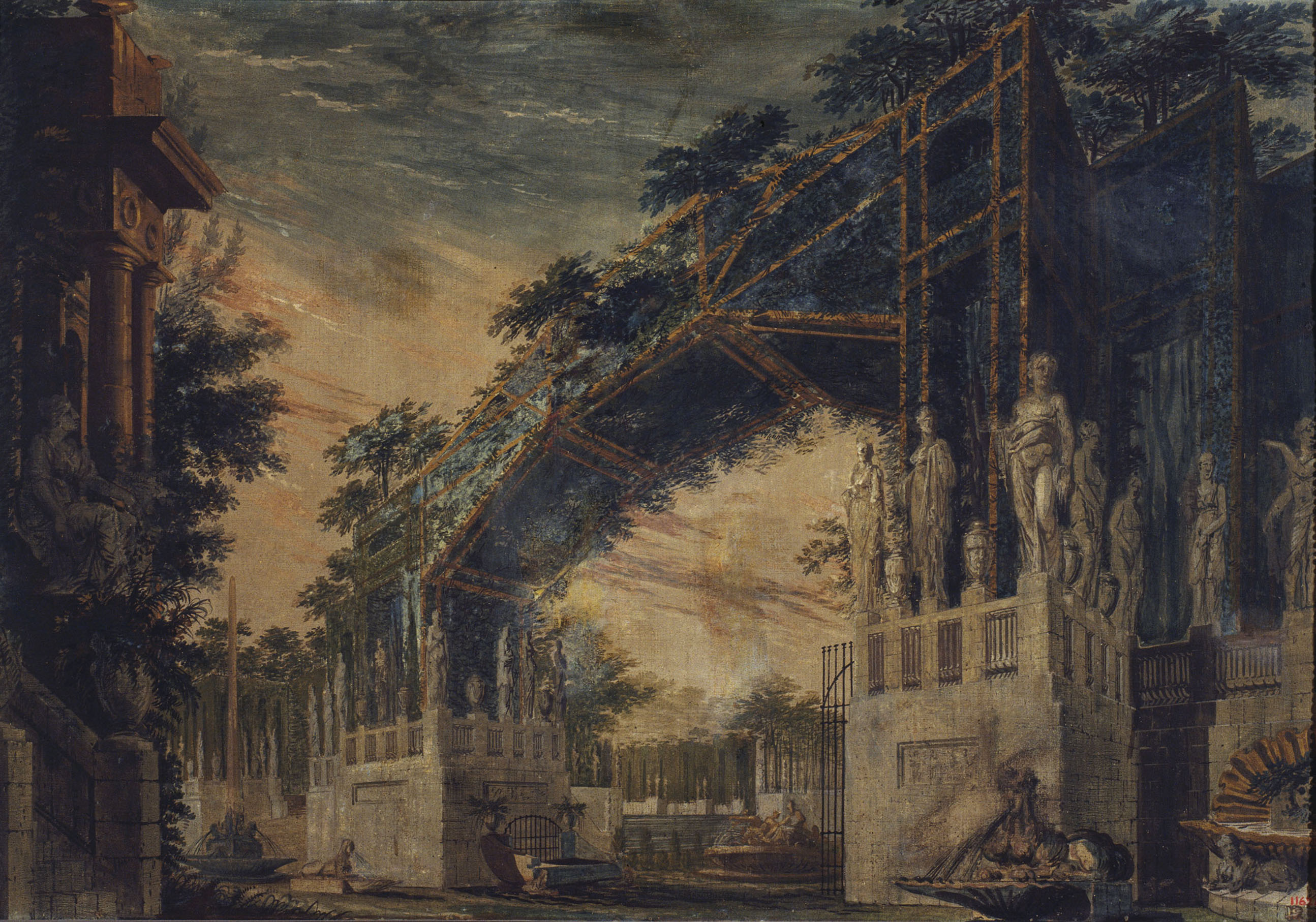image for: Pau Rigalt - Decoració de jardí - Cap a 1830-1840