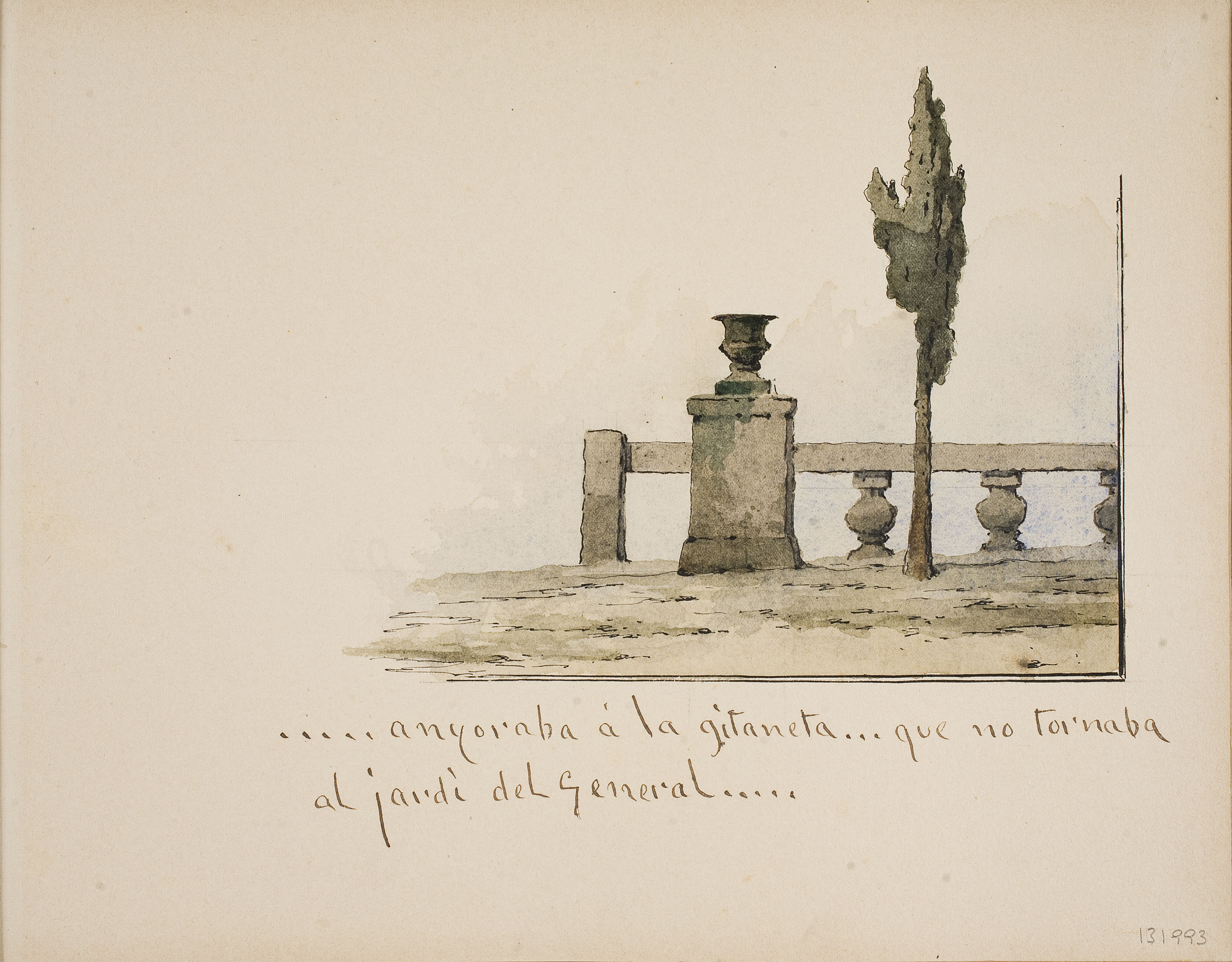 image for: Modest Urgell - Jardí del General - 1918