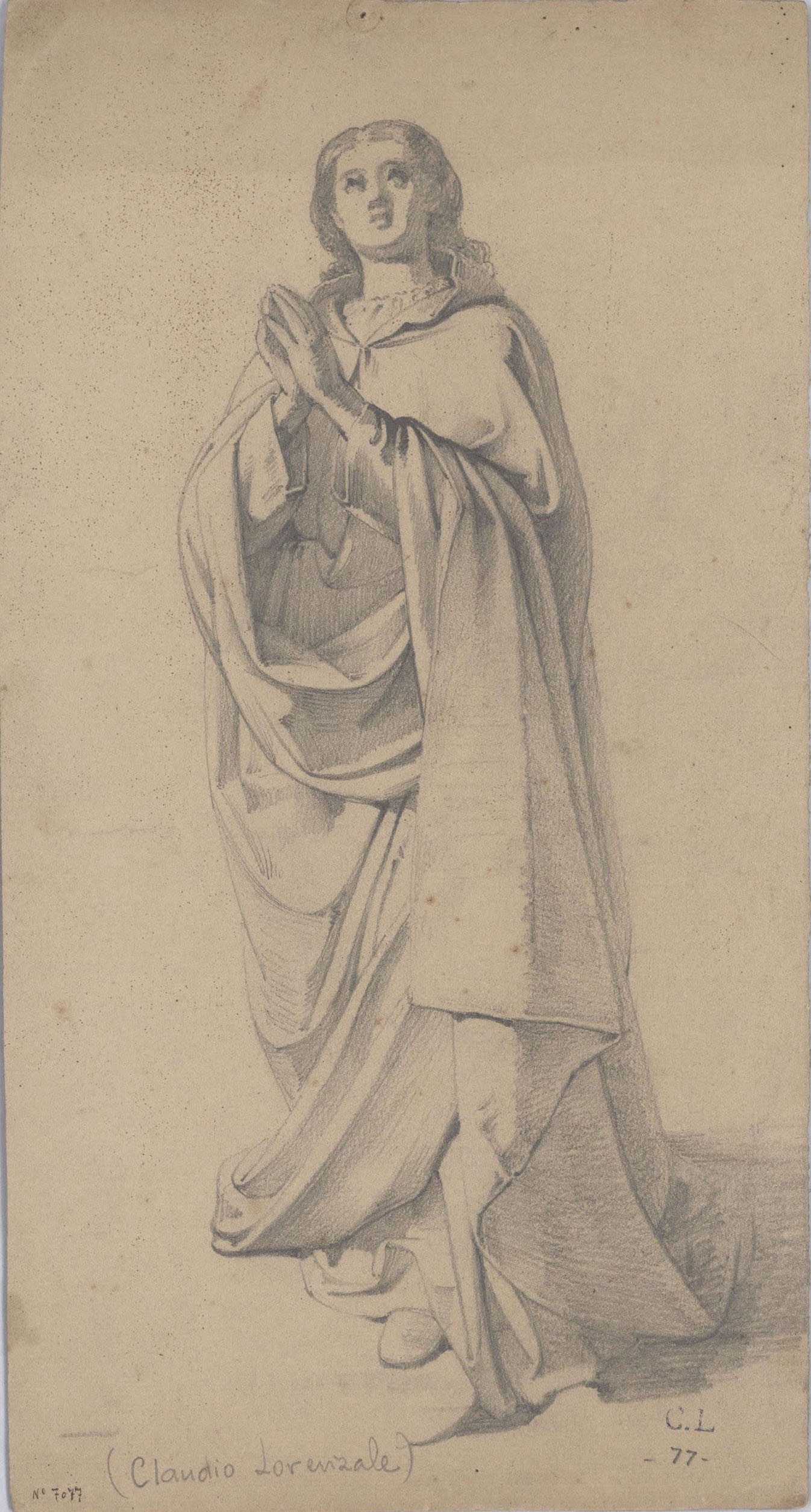 image for: Claudi Lorenzale - Santa [?] - Cap a 1850-1870