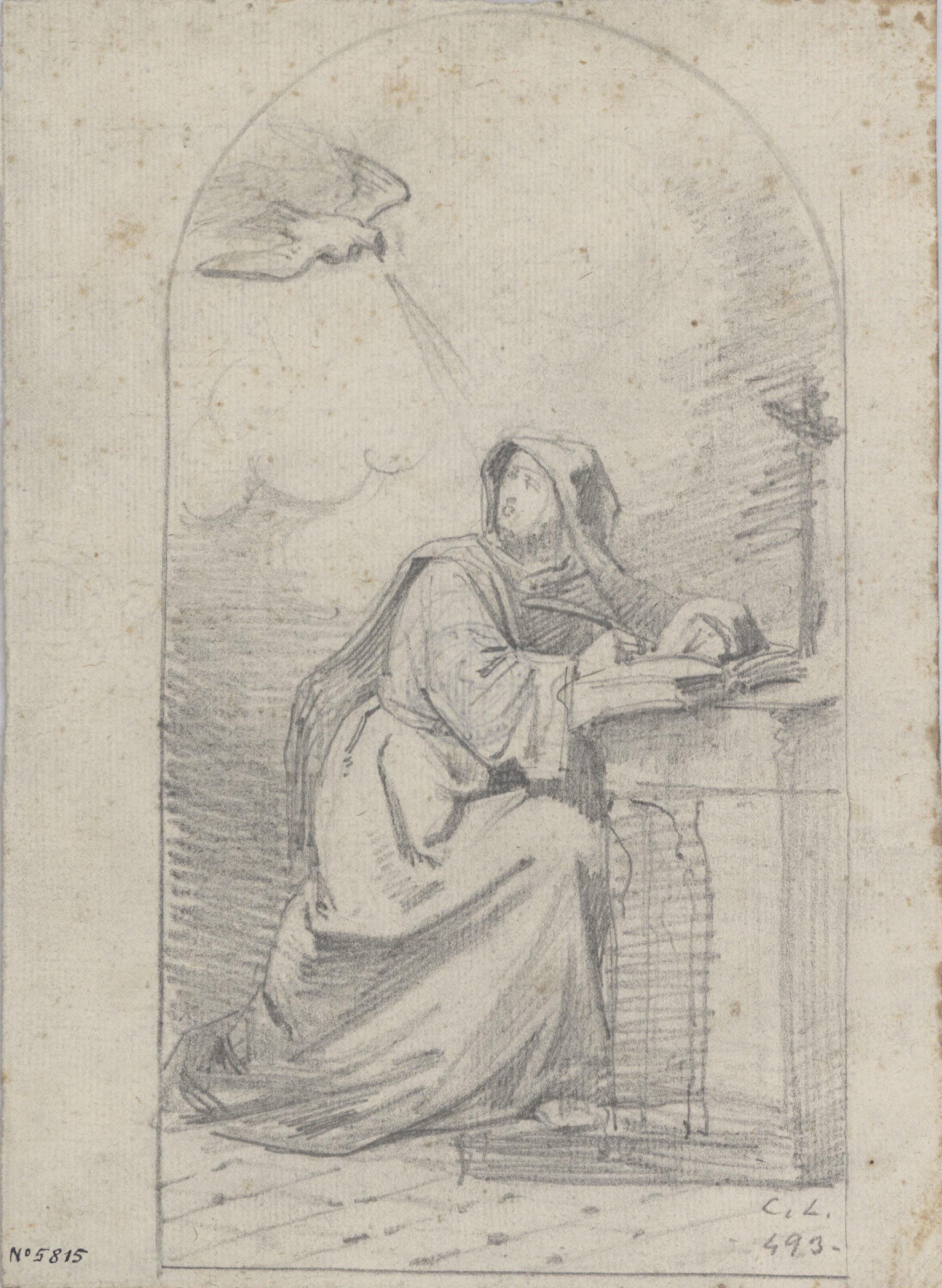 image for: Claudi Lorenzale - Santa Teresa de Jesús - Cap a 1850-1870