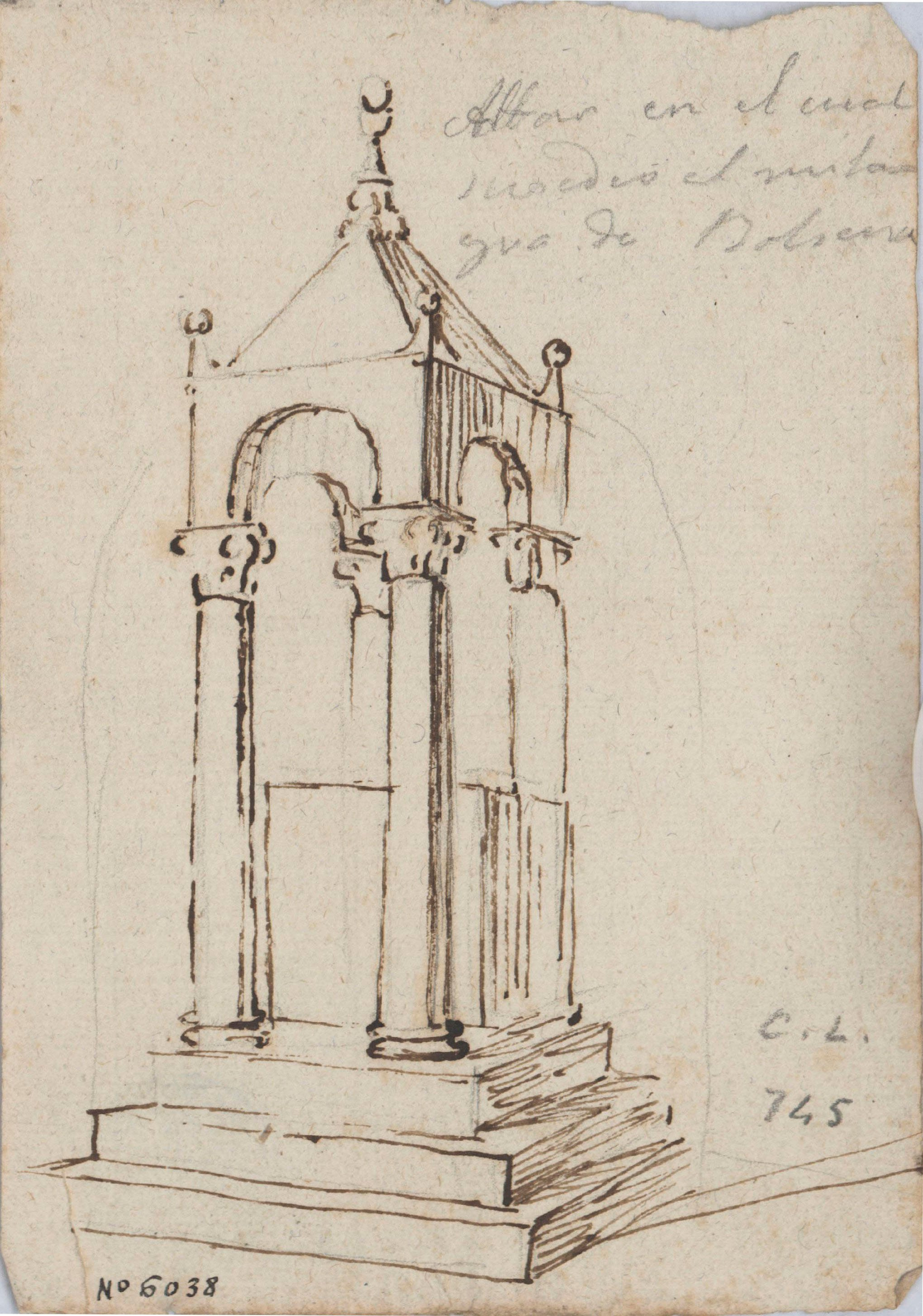 image for: Claudi Lorenzale - Altar de l&#039;església de Santa Cristina de Bolsena - Cap a 1839-1840