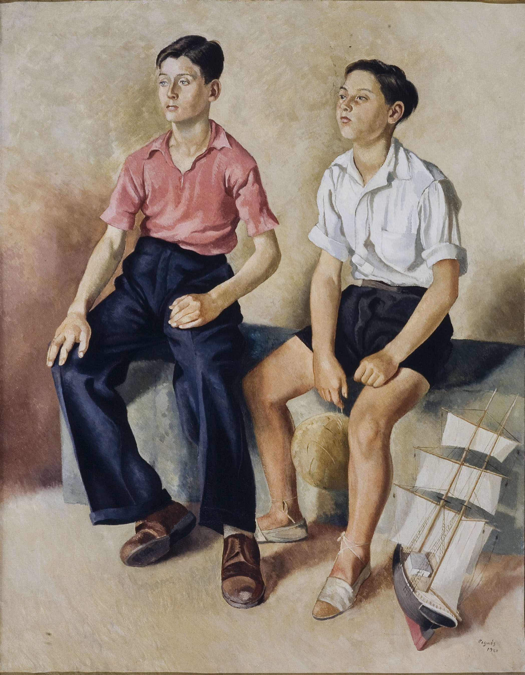 image for: Xavier Nogués - Dos nois i un vaixell - 1940