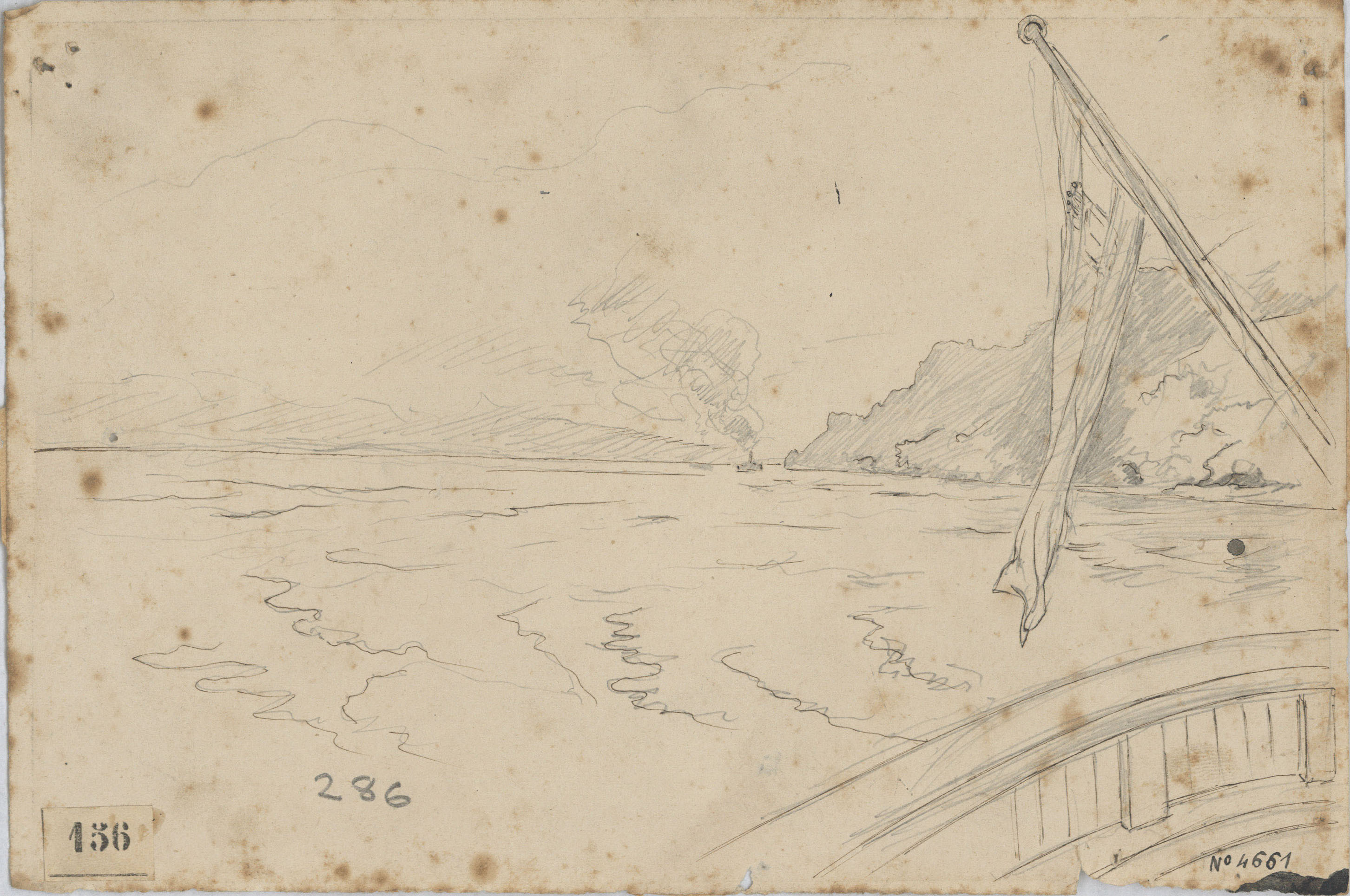 image for: Josep Lluís Pellicer - Vista des d&#039;un vaixell - 1877