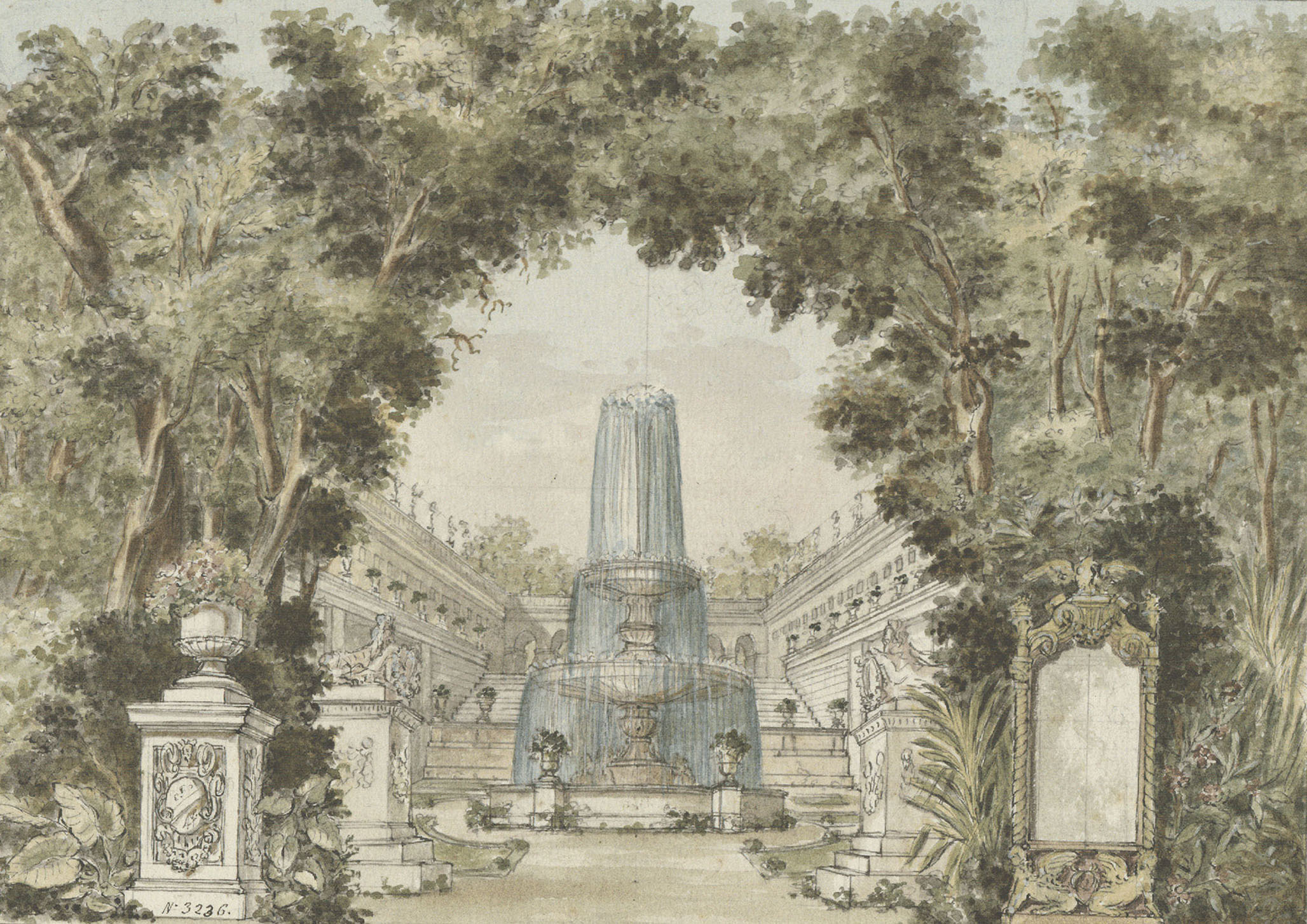 image for: Pau Rigalt - Jardí monumental (escenografia) - Cap a 1820-1830