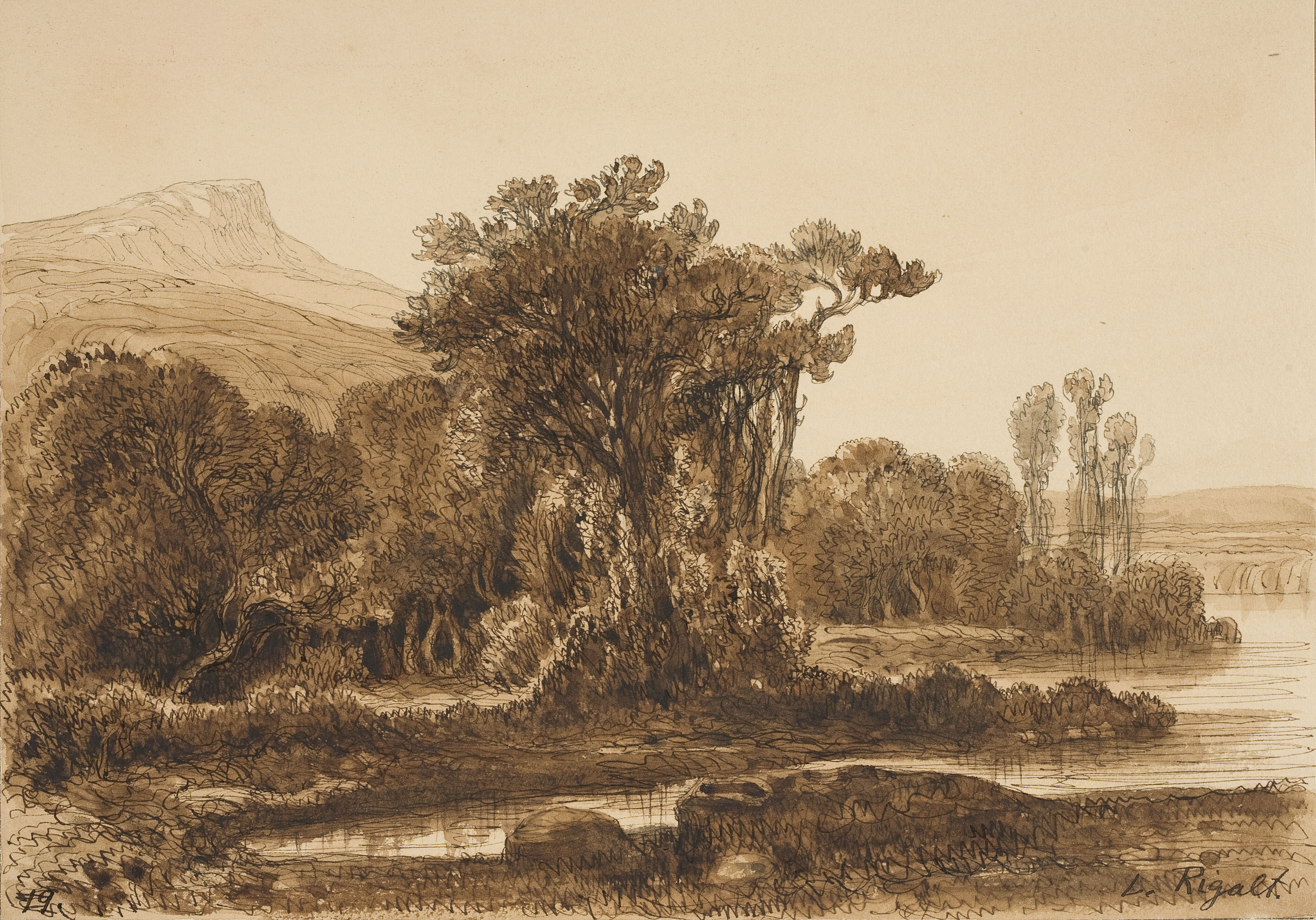 image for: Lluís Rigalt - Paisatge - Cap a 1874