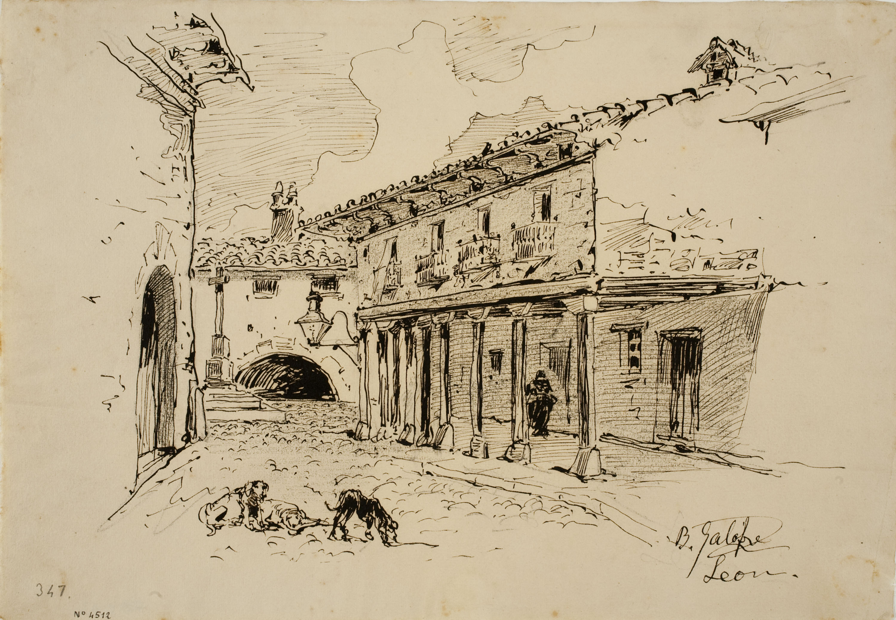 image for: Baldomer Galofre - Carrer de Lleó - Cap a 1887