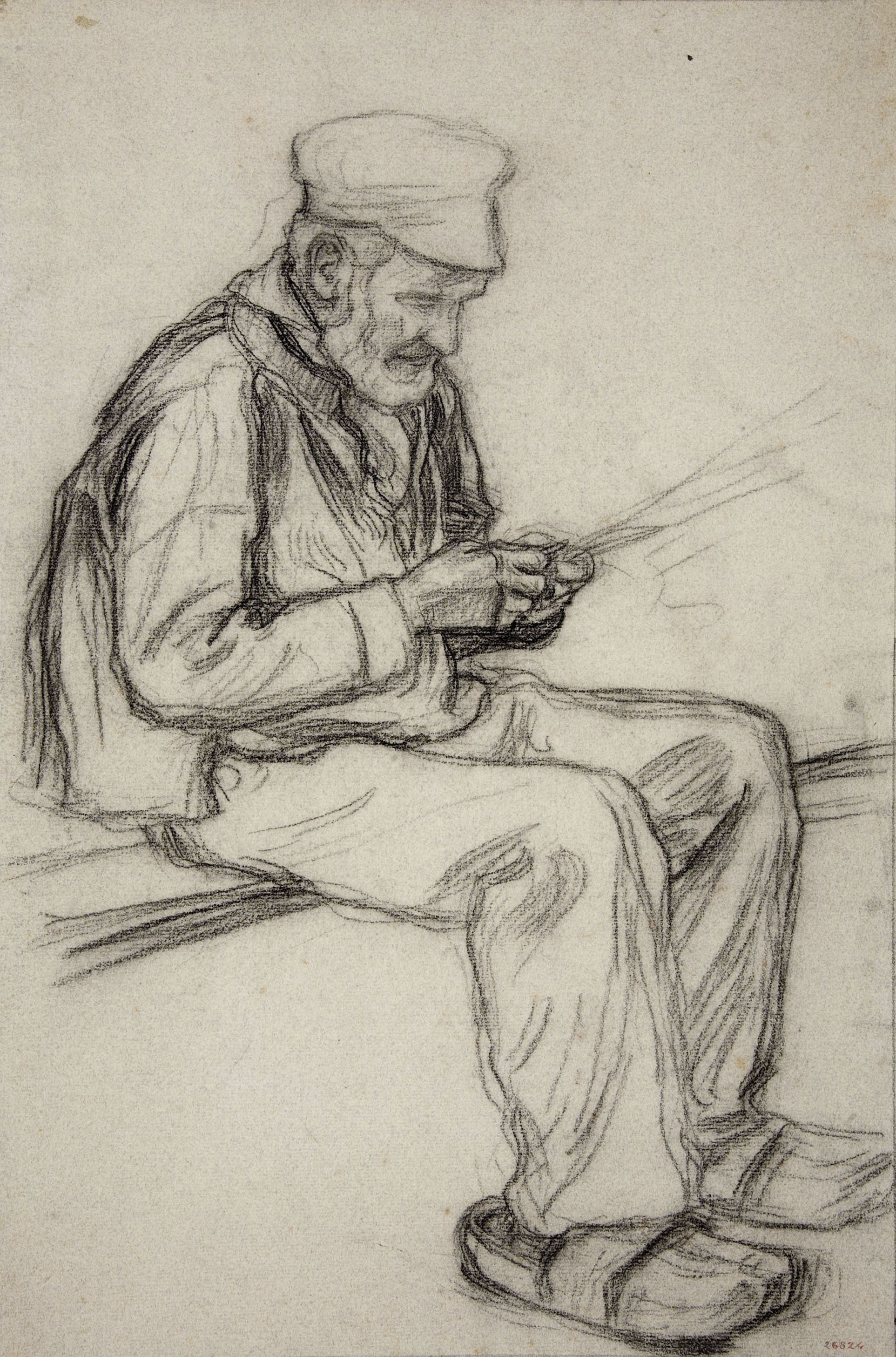 image for: Dionís Baixeras - Llop de mar assegut - 1881-1891