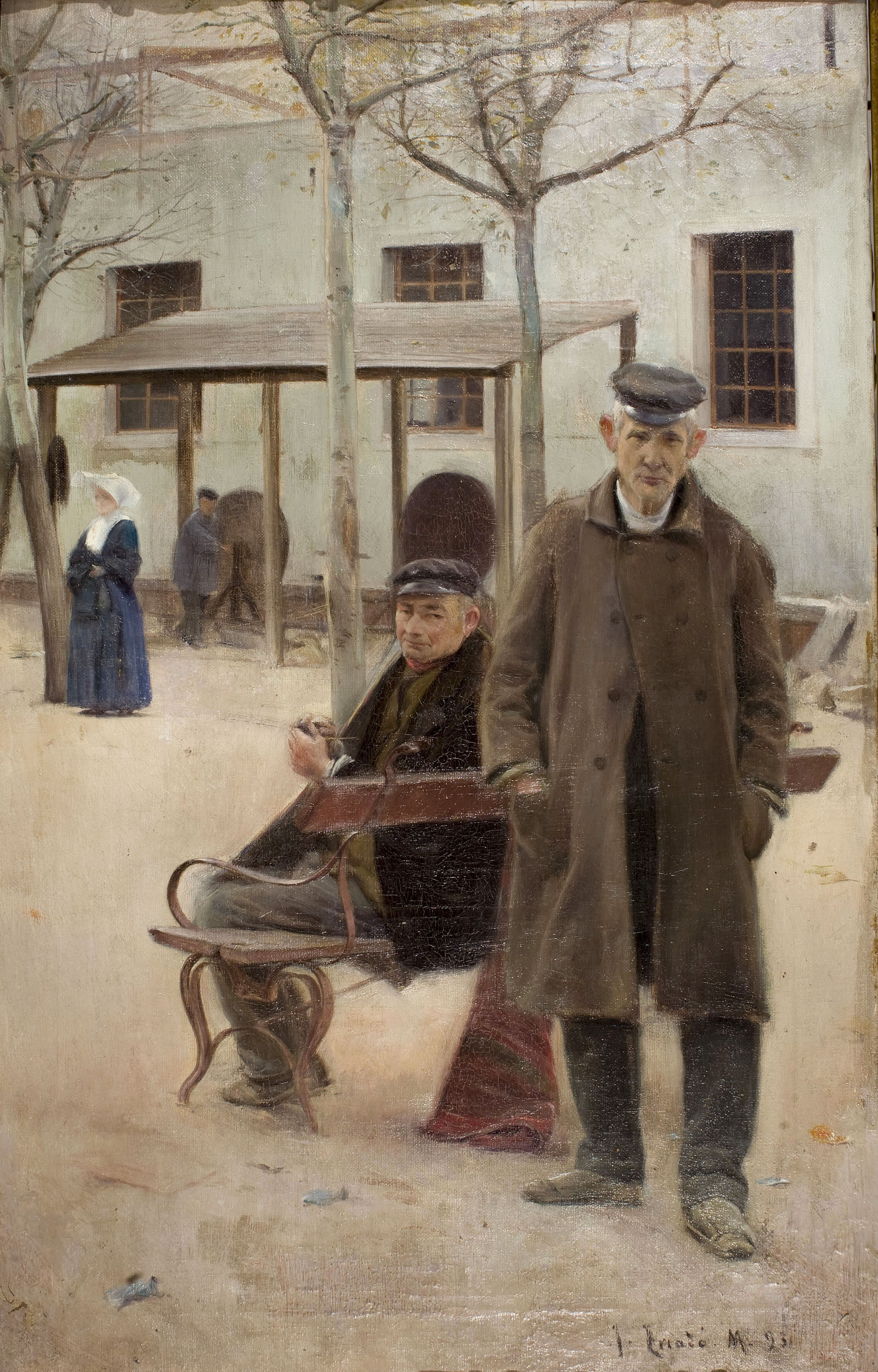 image for: Josep Triadó - Pati de la Casa de Caritat - 1893